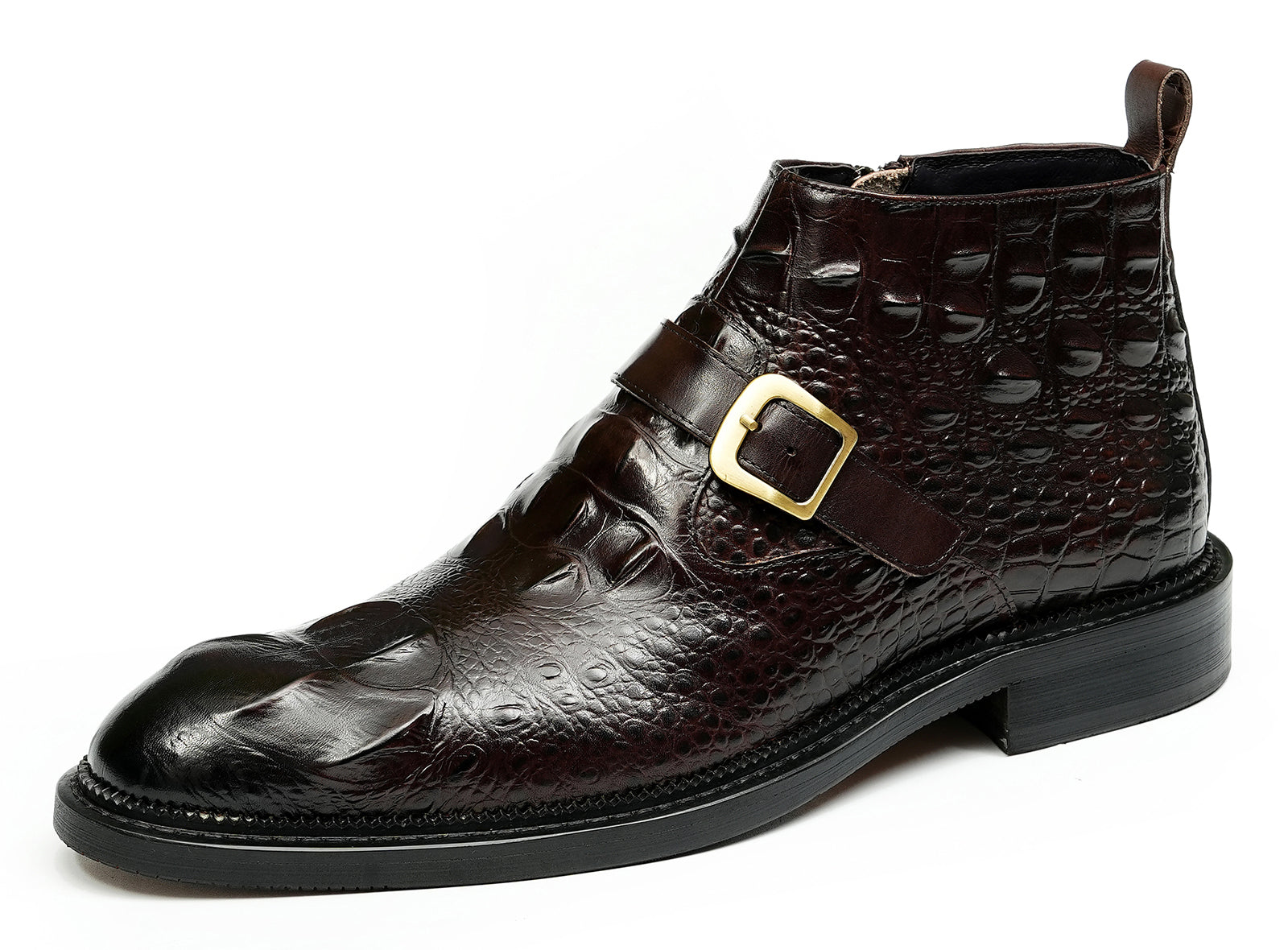 Men's Fashion Handmade Buckle Dress Boots