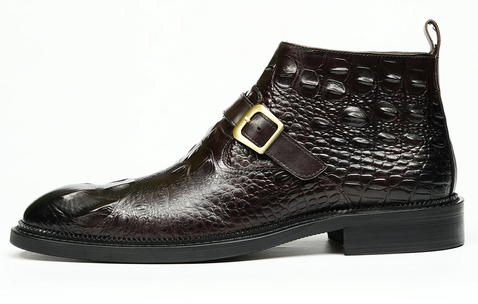 Men's Fashion Handmade Buckle Dress Boots