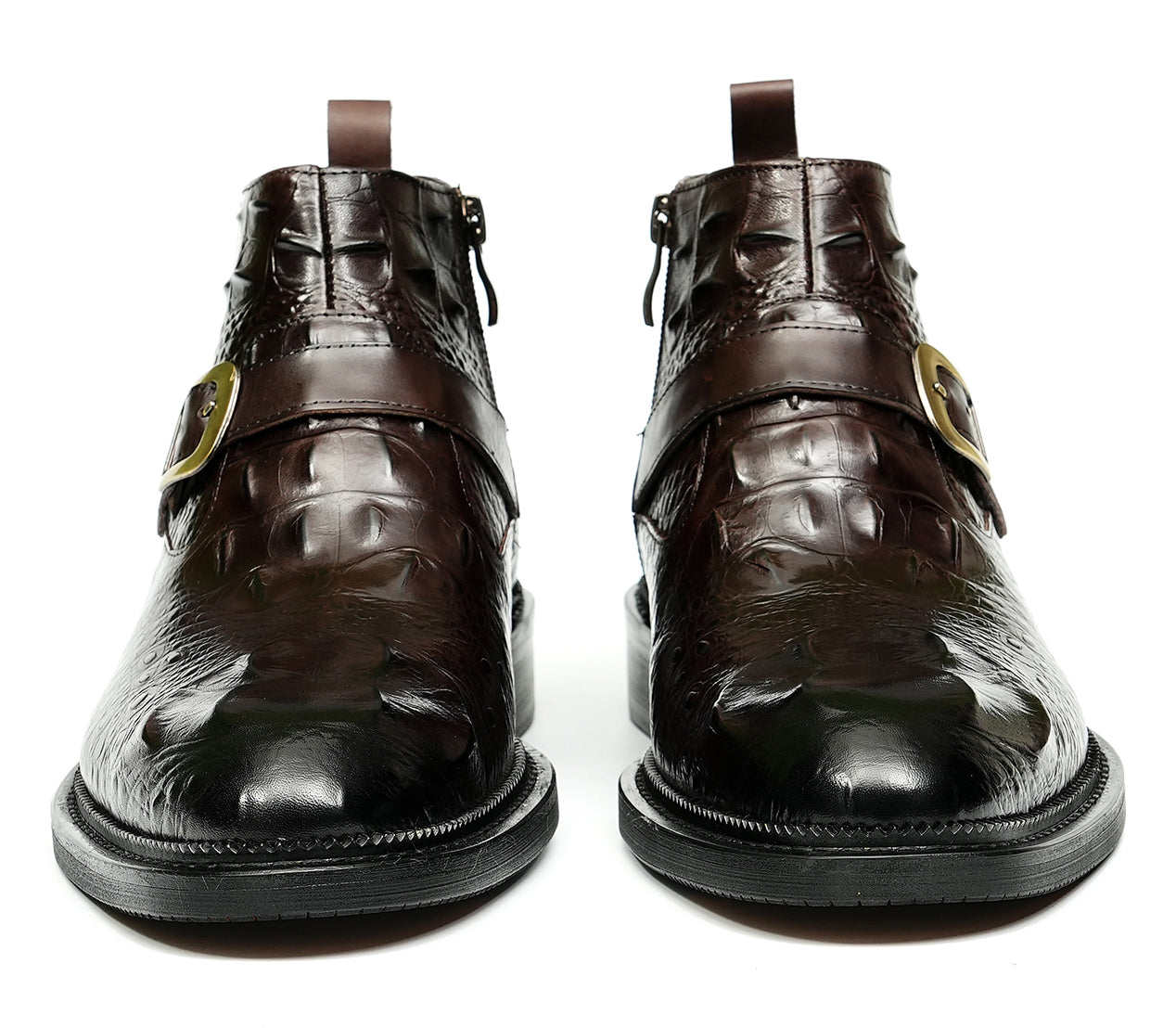 Men's Fashion Handmade Buckle Dress Boots