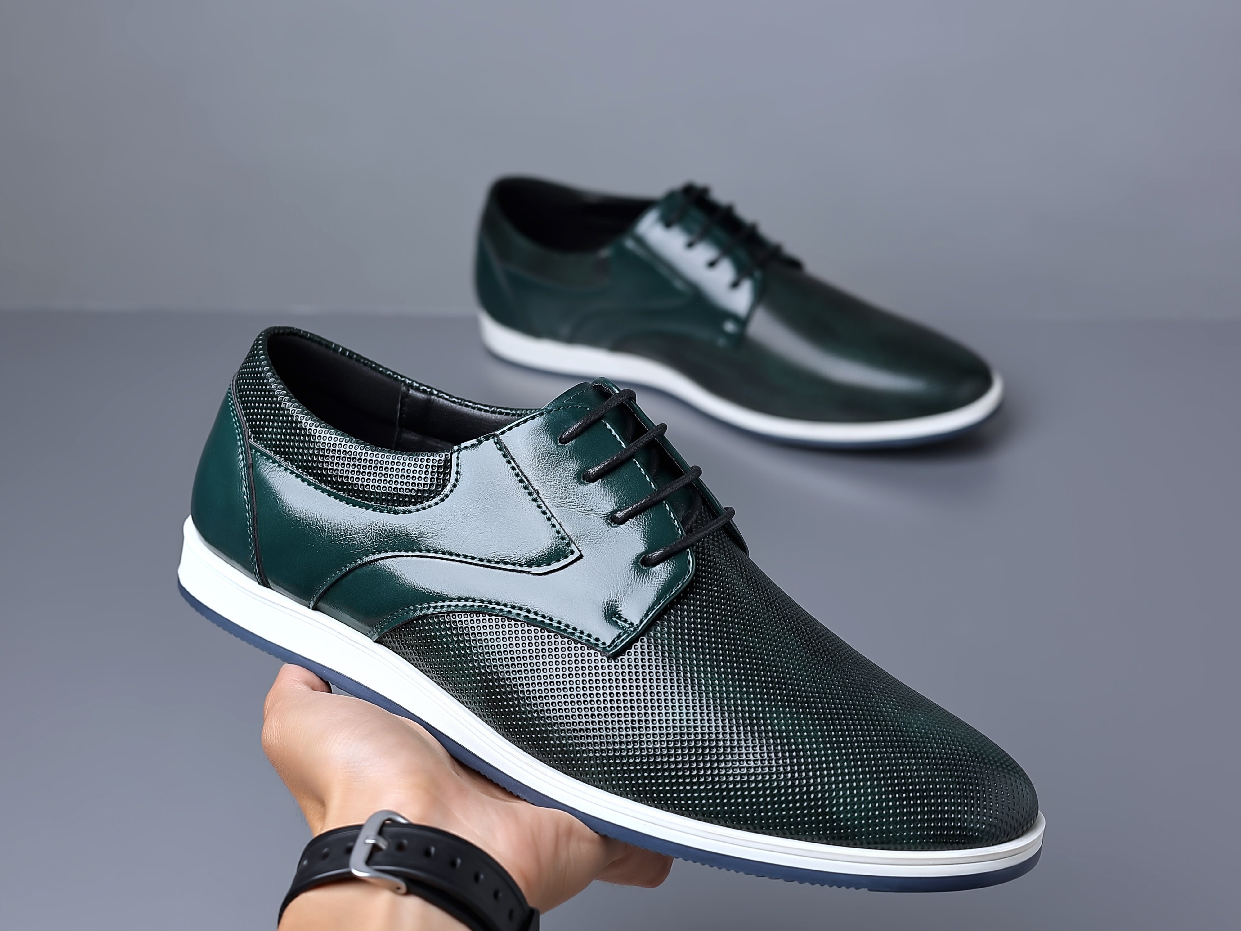 Men's Leather Low Top Oxfords