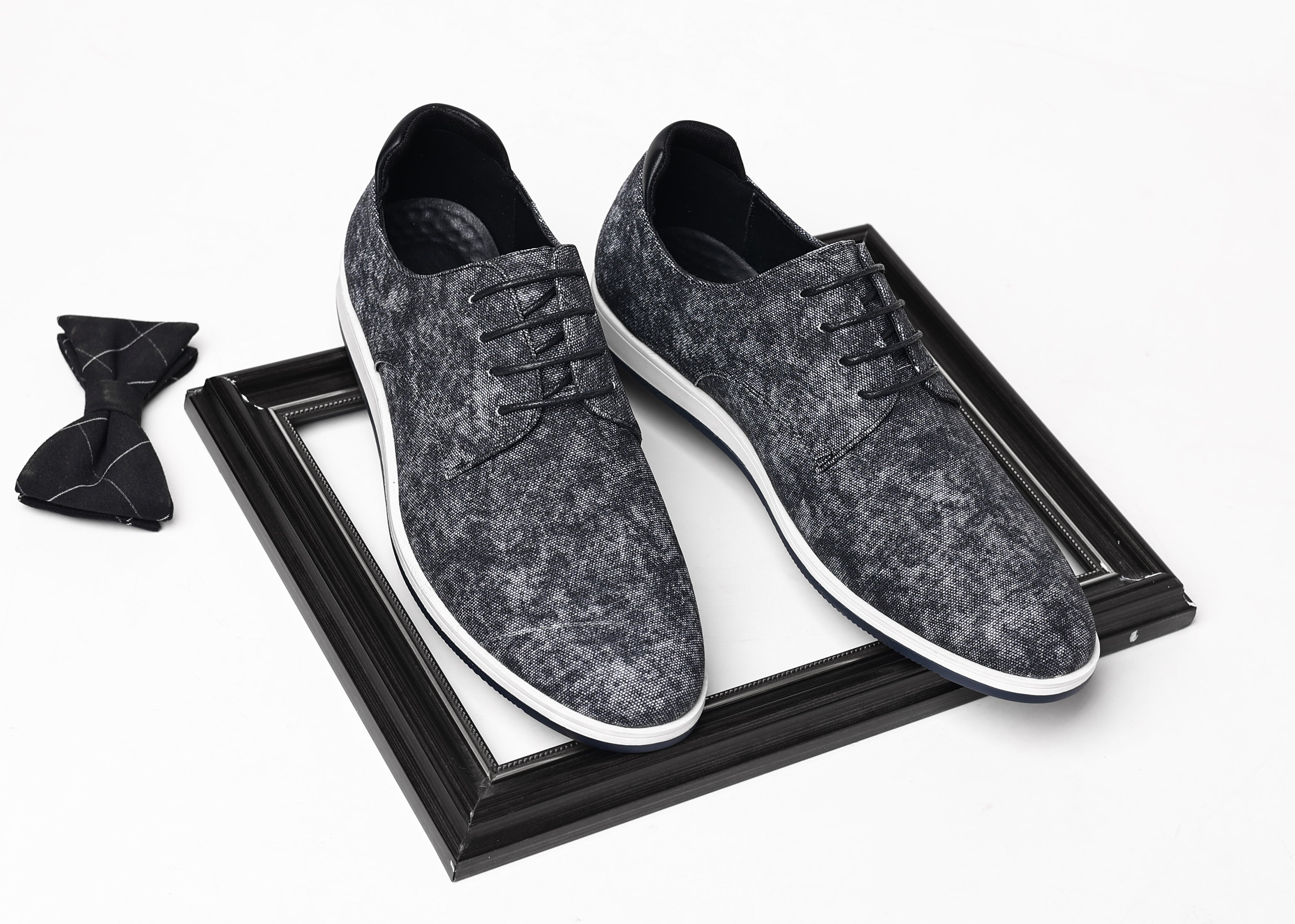 Men's Plain Toe Denim Oxfords