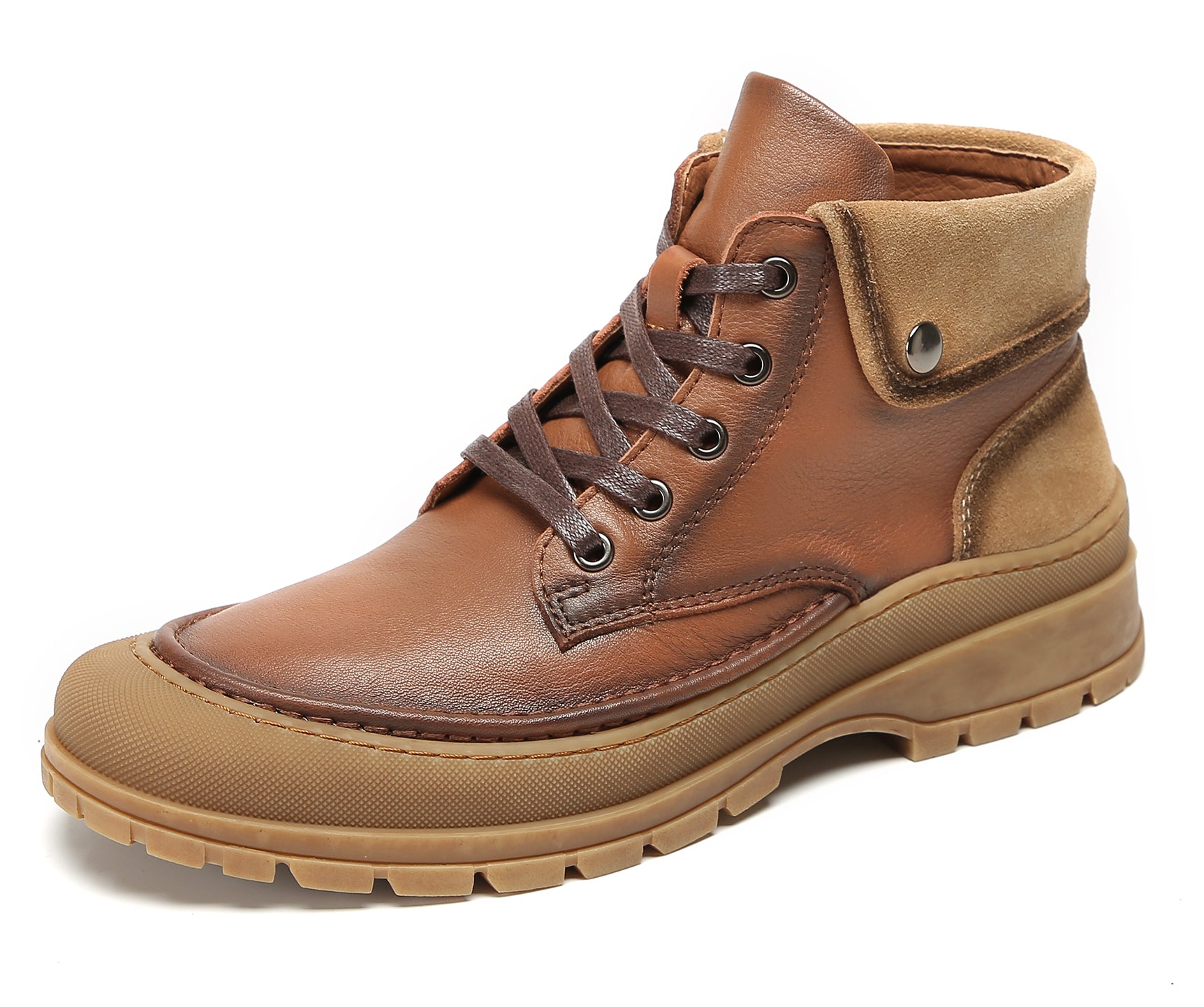 Botas Oxford informales con caña media para hombre