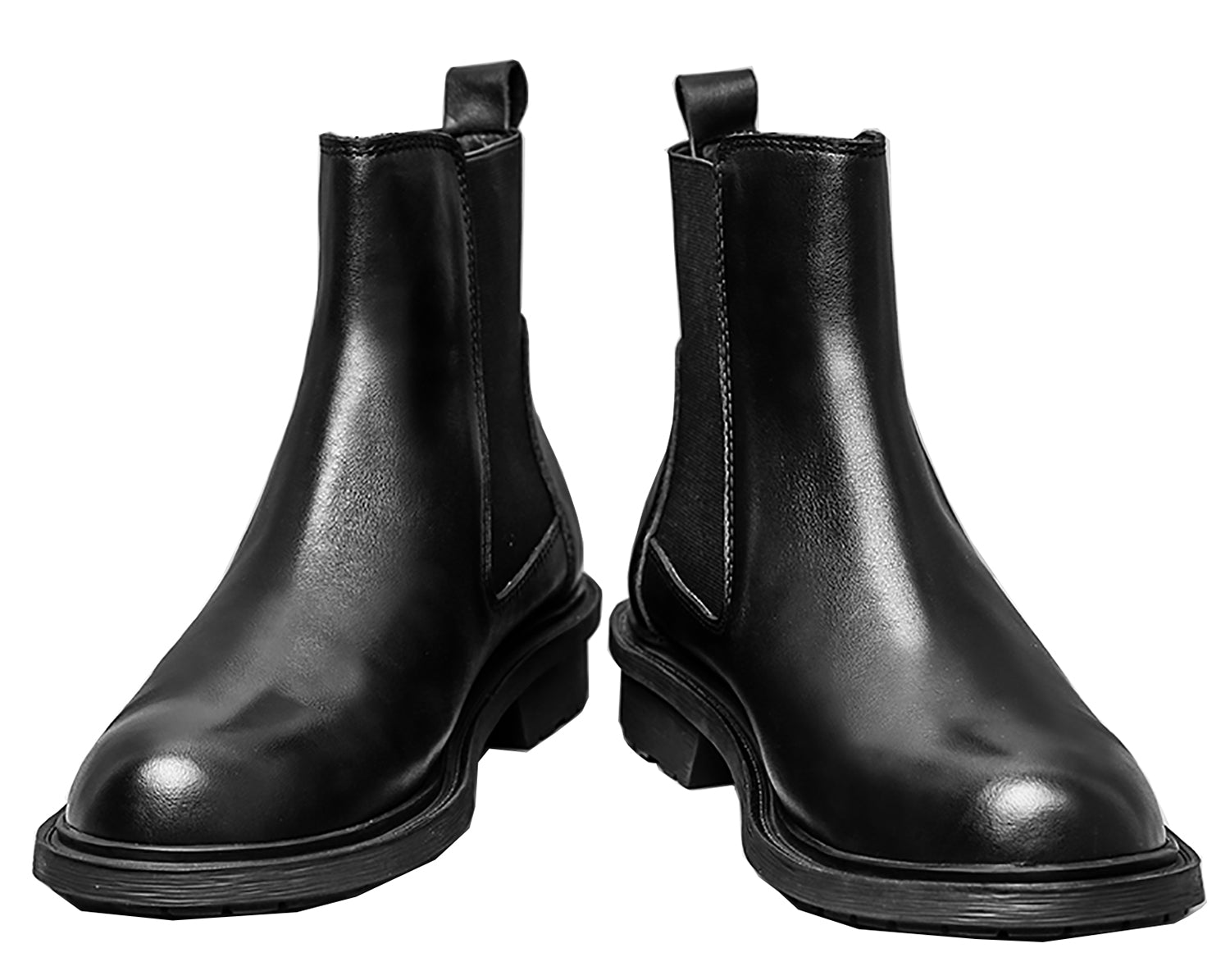 Men's Genuine Leather Handmade Tuxedo Chelsea Boots