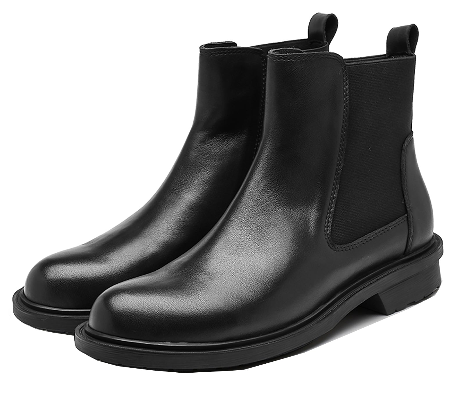Men's Genuine Leather Handmade Tuxedo Chelsea Boots
