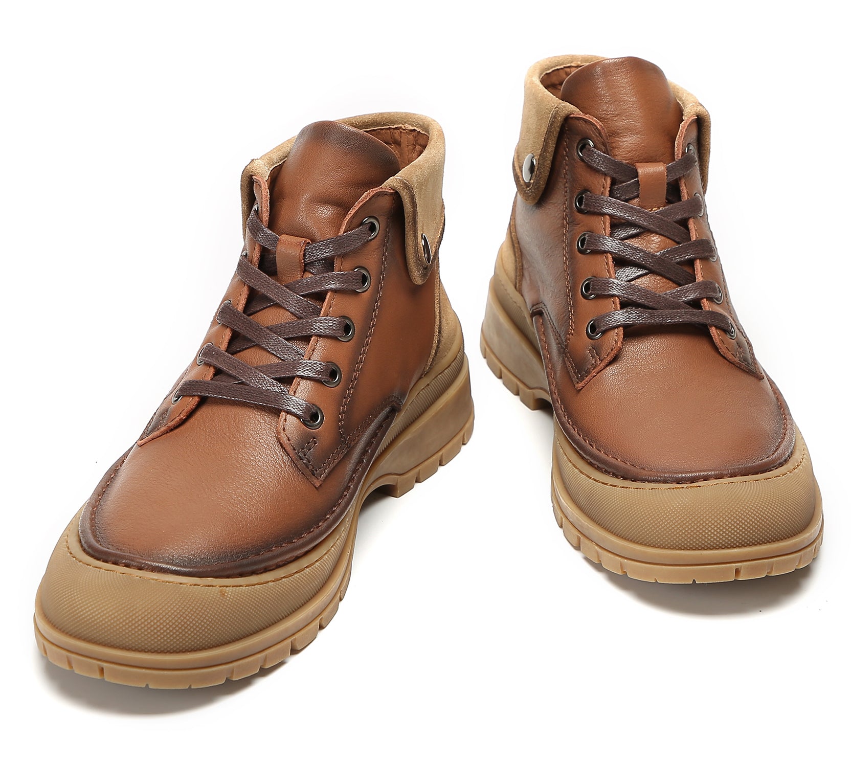 Botas Oxford informales con caña media para hombre