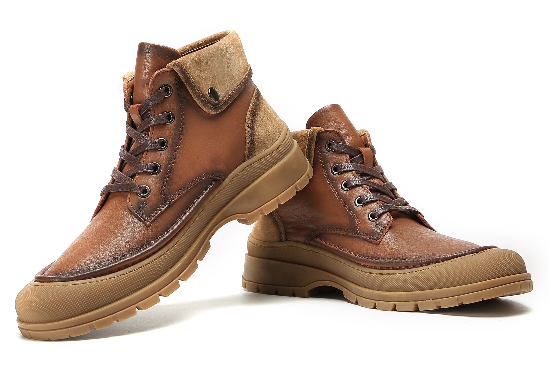 Botas Oxford informales con caña media para hombre