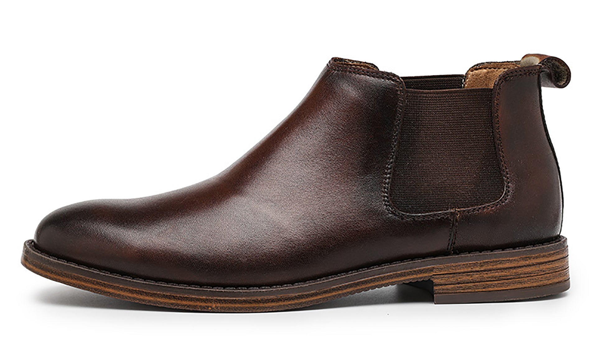 Men's Genuine Handmade Plain Toe Chelsea Boots
