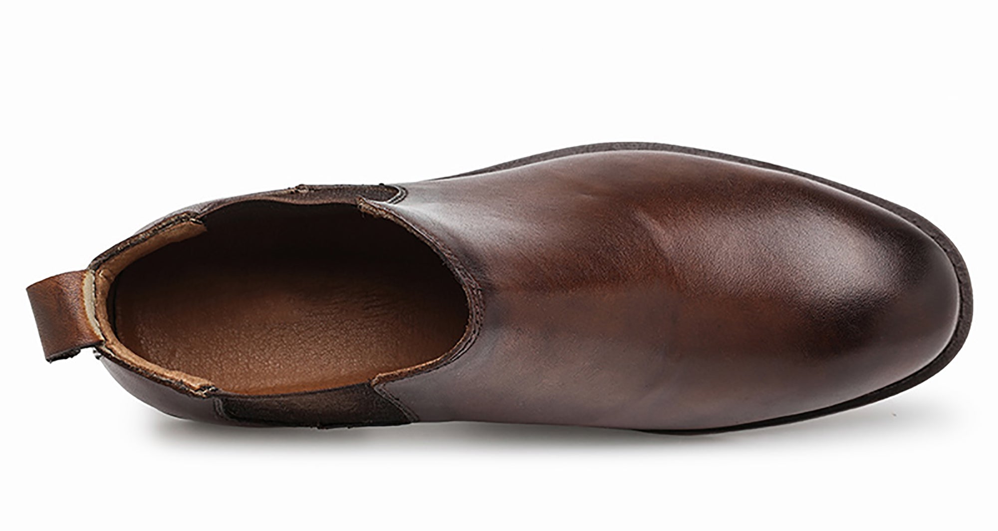 Men's Genuine Handmade Plain Toe Chelsea Boots