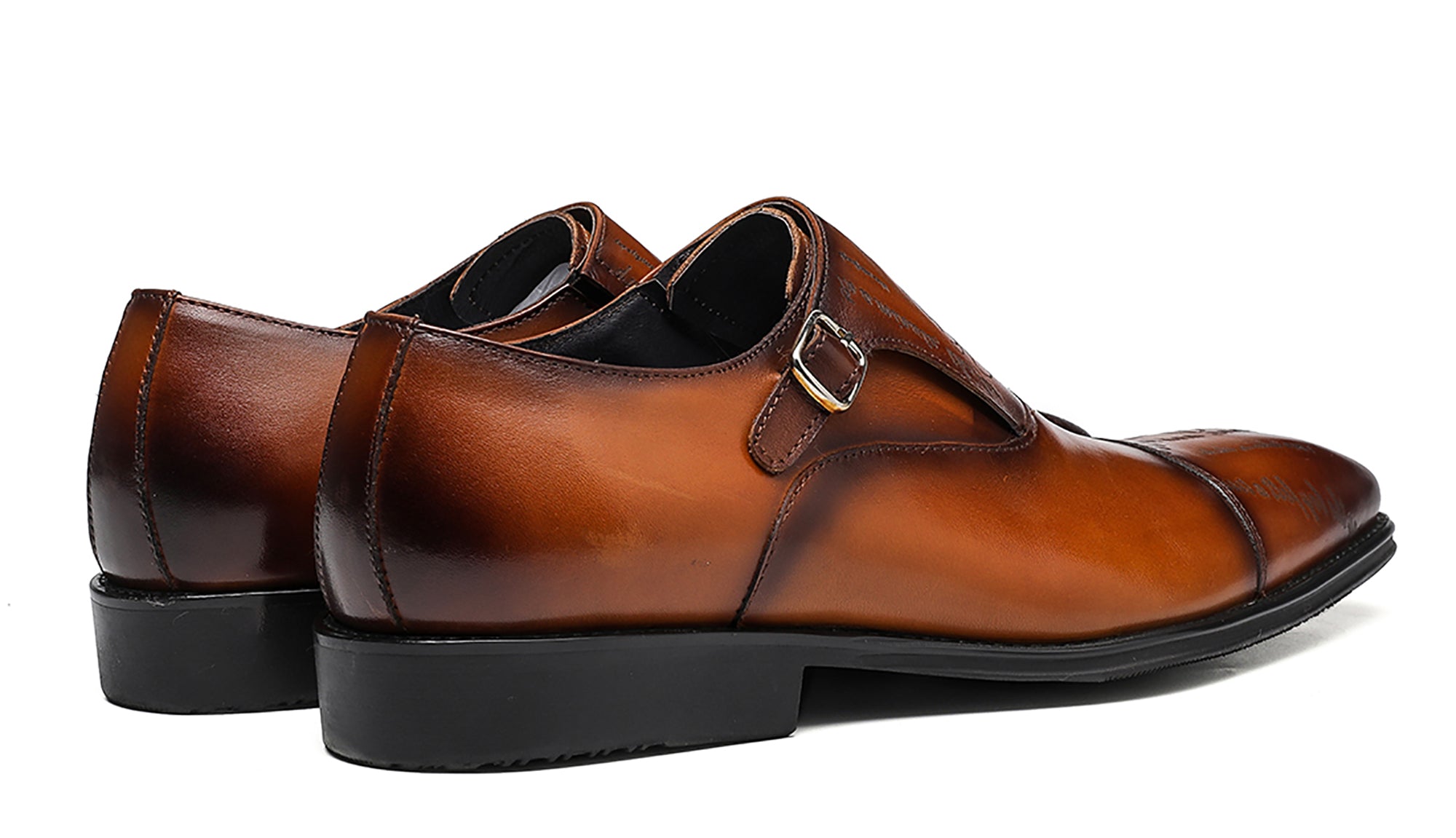 Men's Tuxedo Single Buckle Monk Strap Loafers