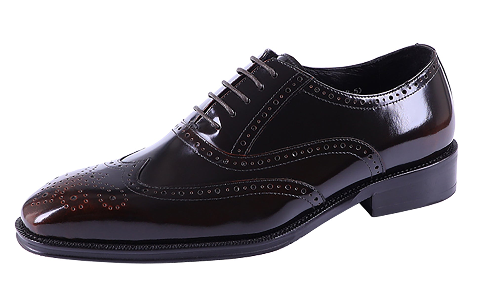 Wingtips Men's Handmade Dress Wingtips Brogues Oxfords – Santimon