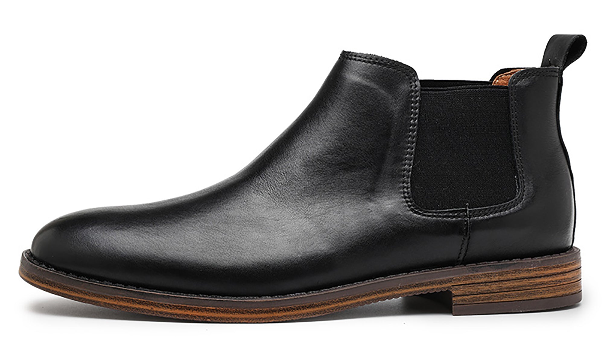 Men's Genuine Handmade Plain Toe Chelsea Boots