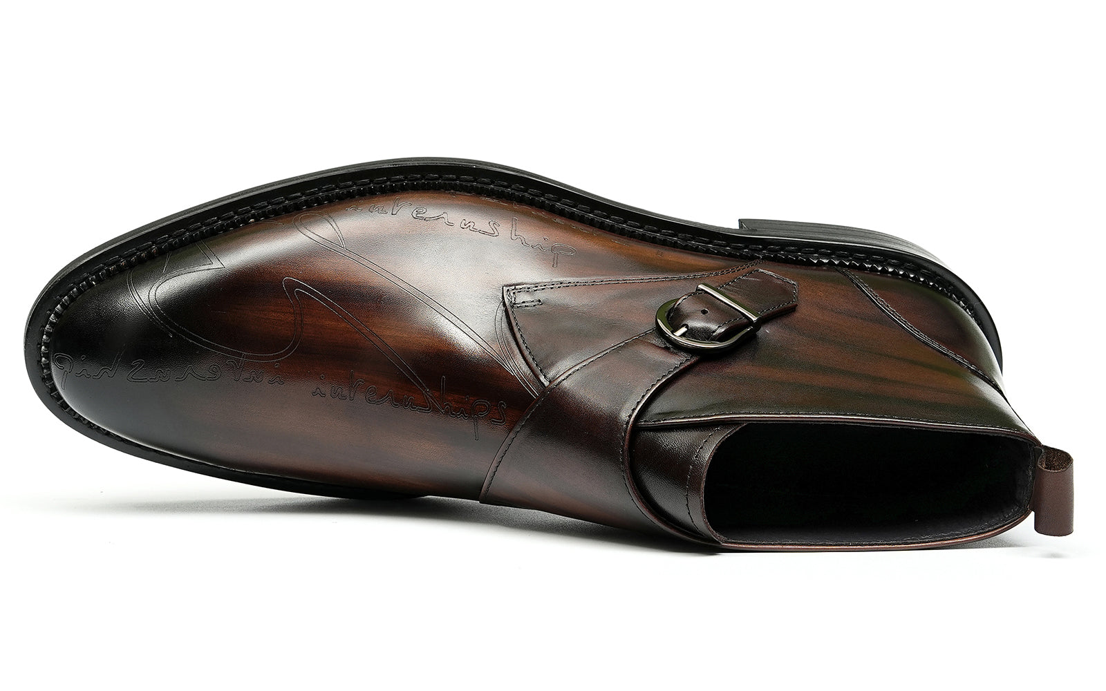 Men's Fashion Brogues Buckle Dress Boots