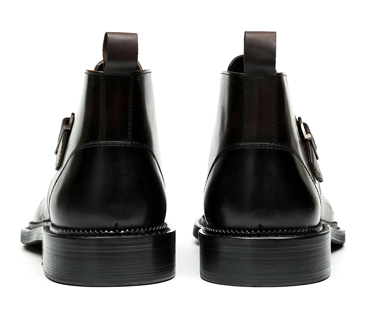 Men's Fashion Brogues Buckle Dress Boots