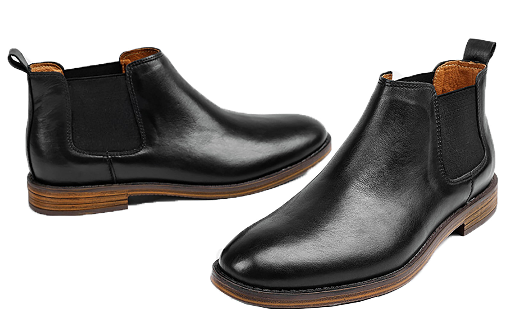 Men's Genuine Handmade Plain Toe Chelsea Boots