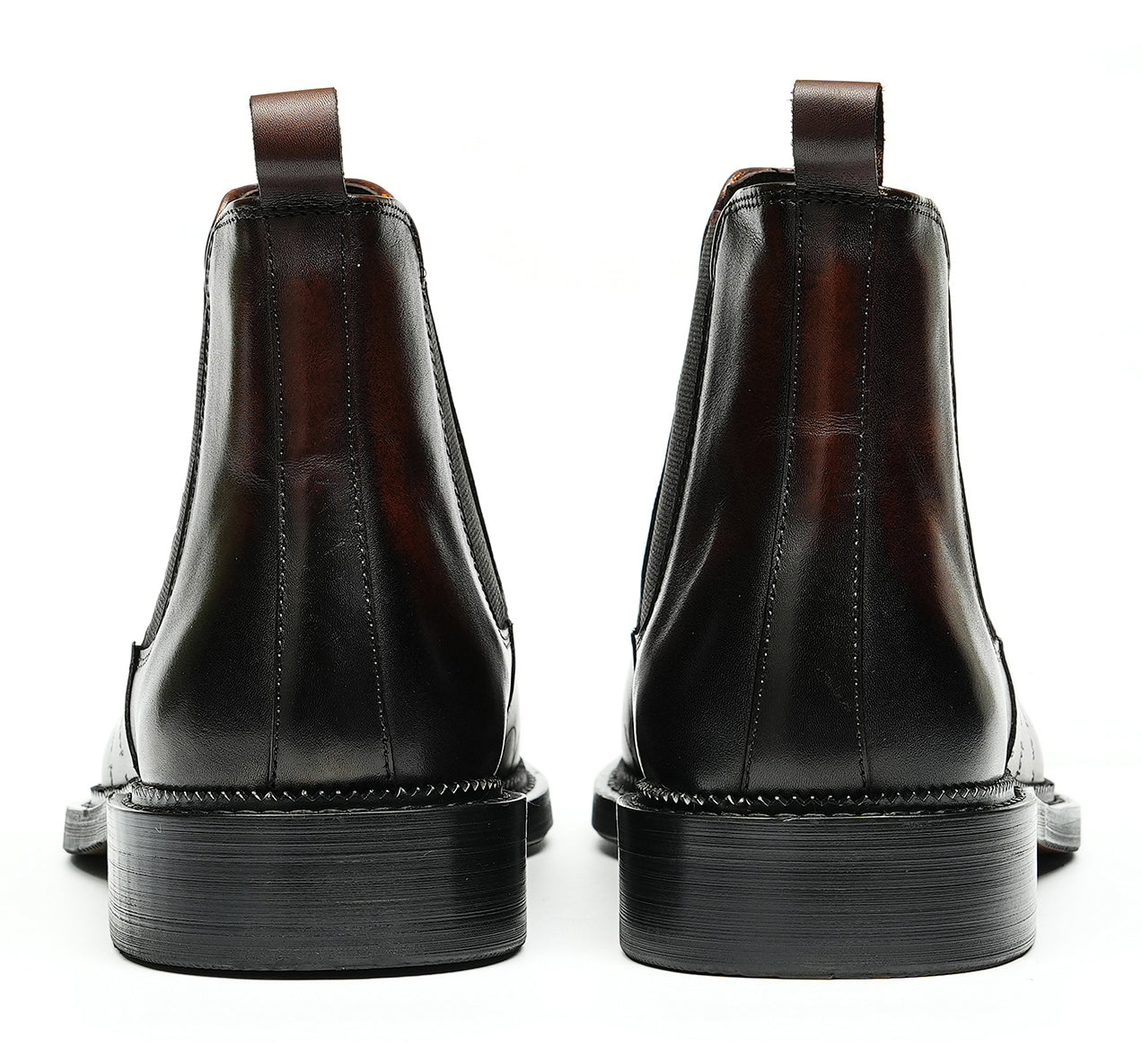 Botas Chelsea talladas formales de vestir a la moda para hombre