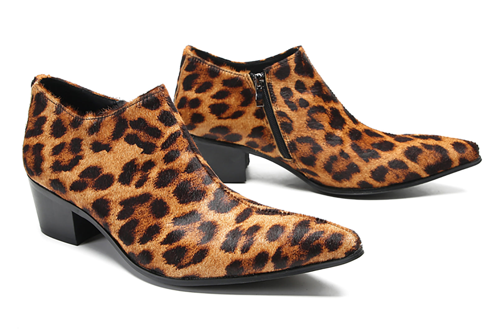 Zapatos de tacón Opera de gamuza a la moda para hombre