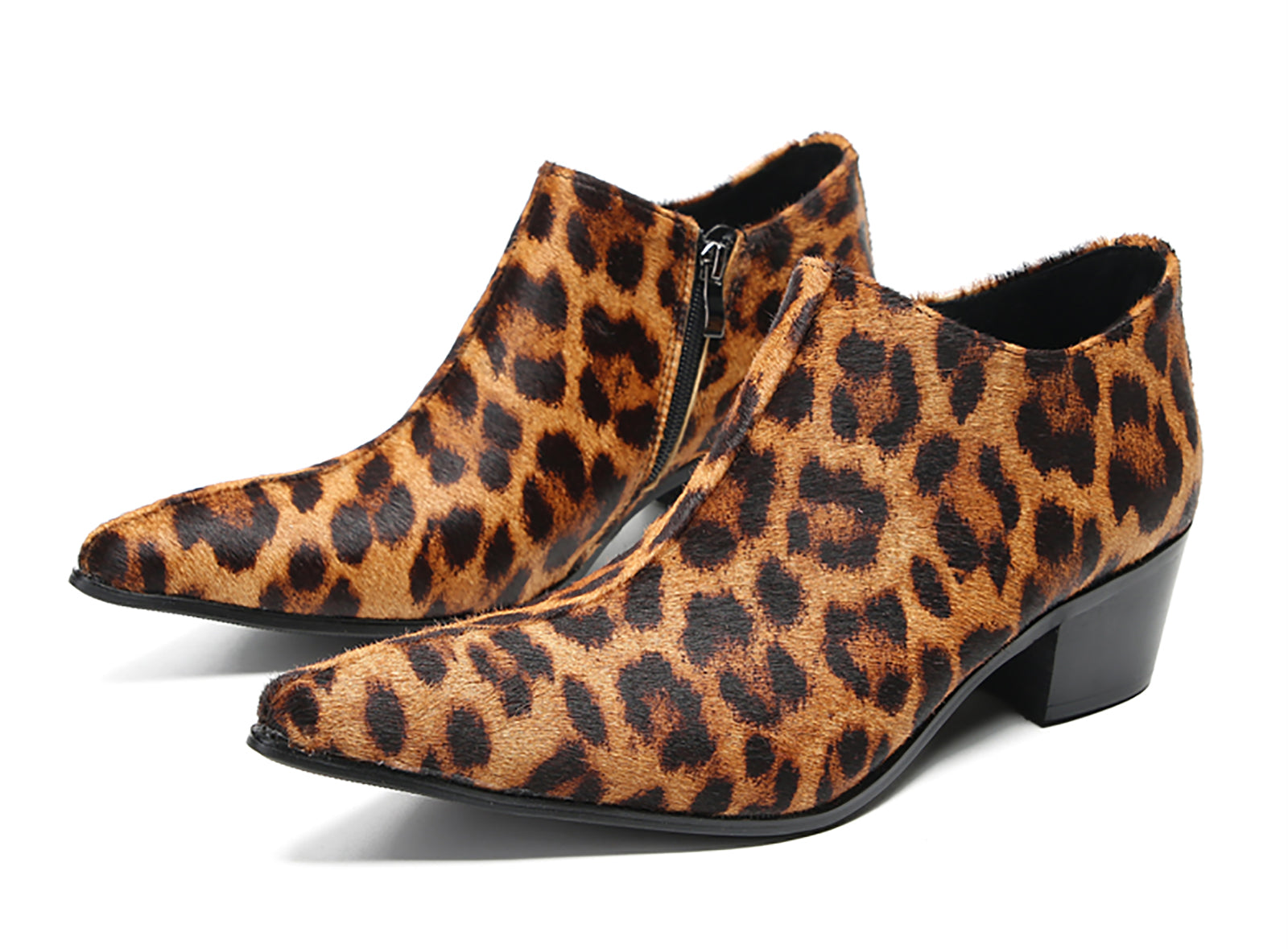 Zapatos de tacón Opera de gamuza a la moda para hombre