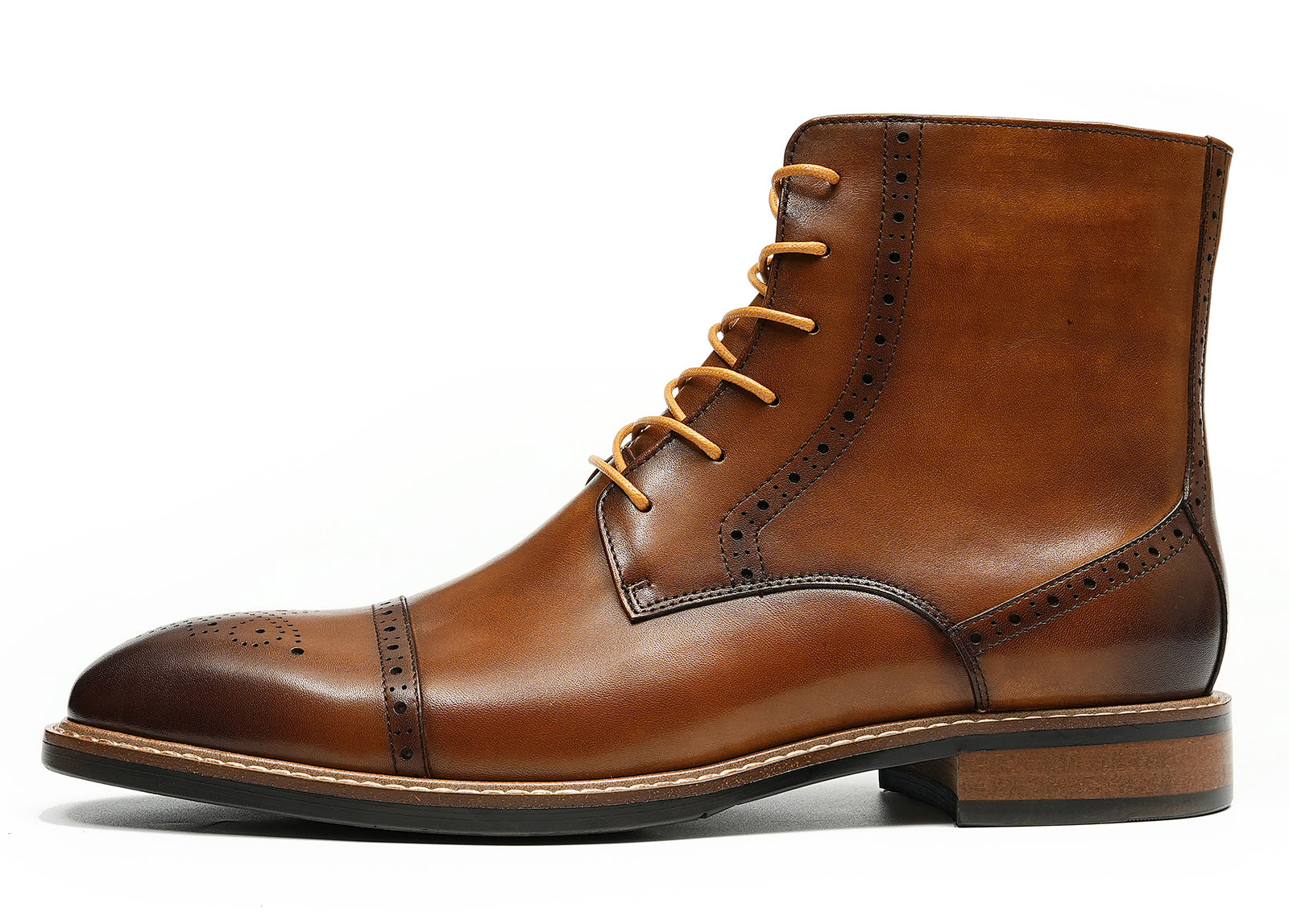 Men's Handmade Dress Wingtips Brogues Oxfords Boots