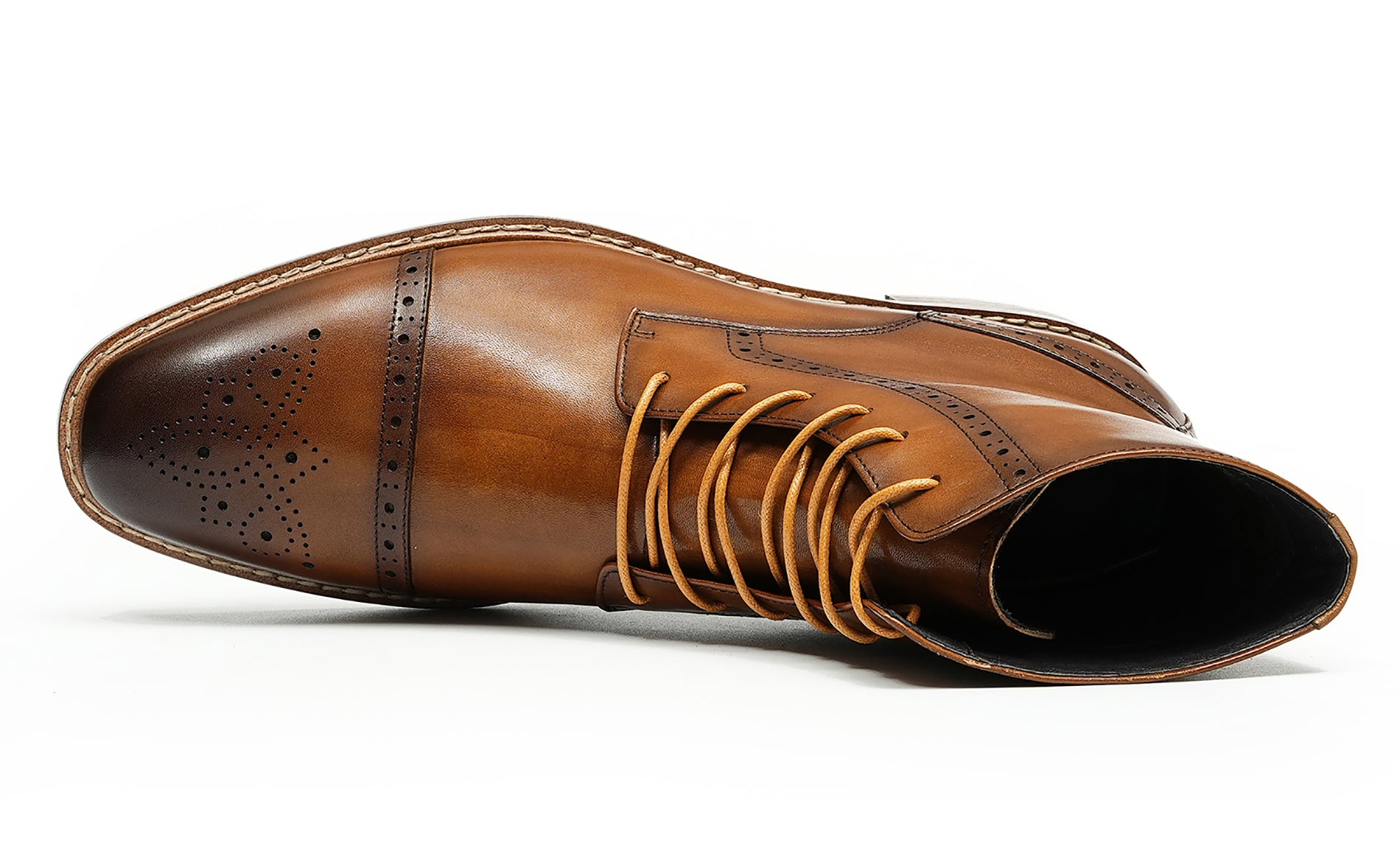 Men's Handmade Dress Wingtips Brogues Oxfords Boots