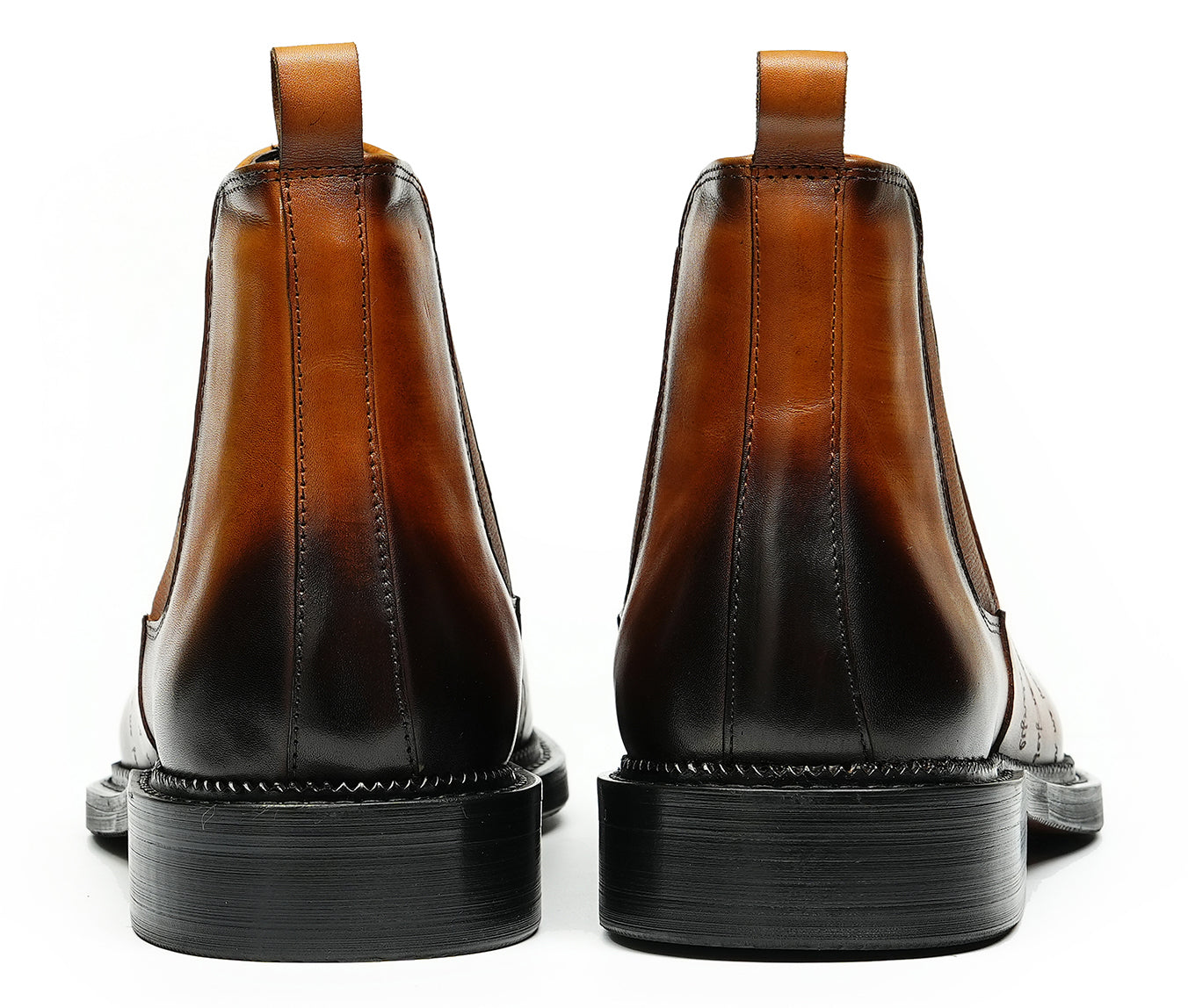 Botas Chelsea talladas formales de vestir a la moda para hombre
