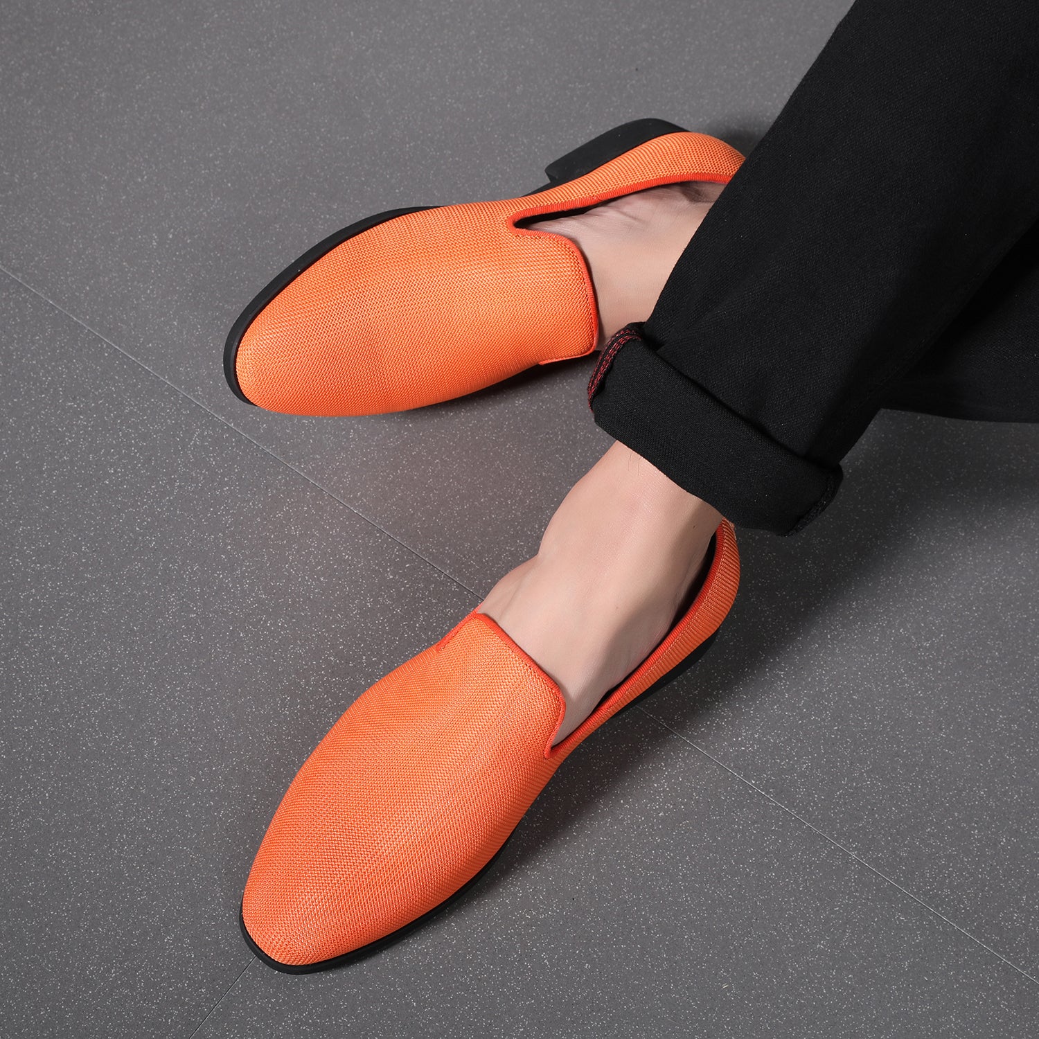 Men's Mesh Solid Breathable Loafers