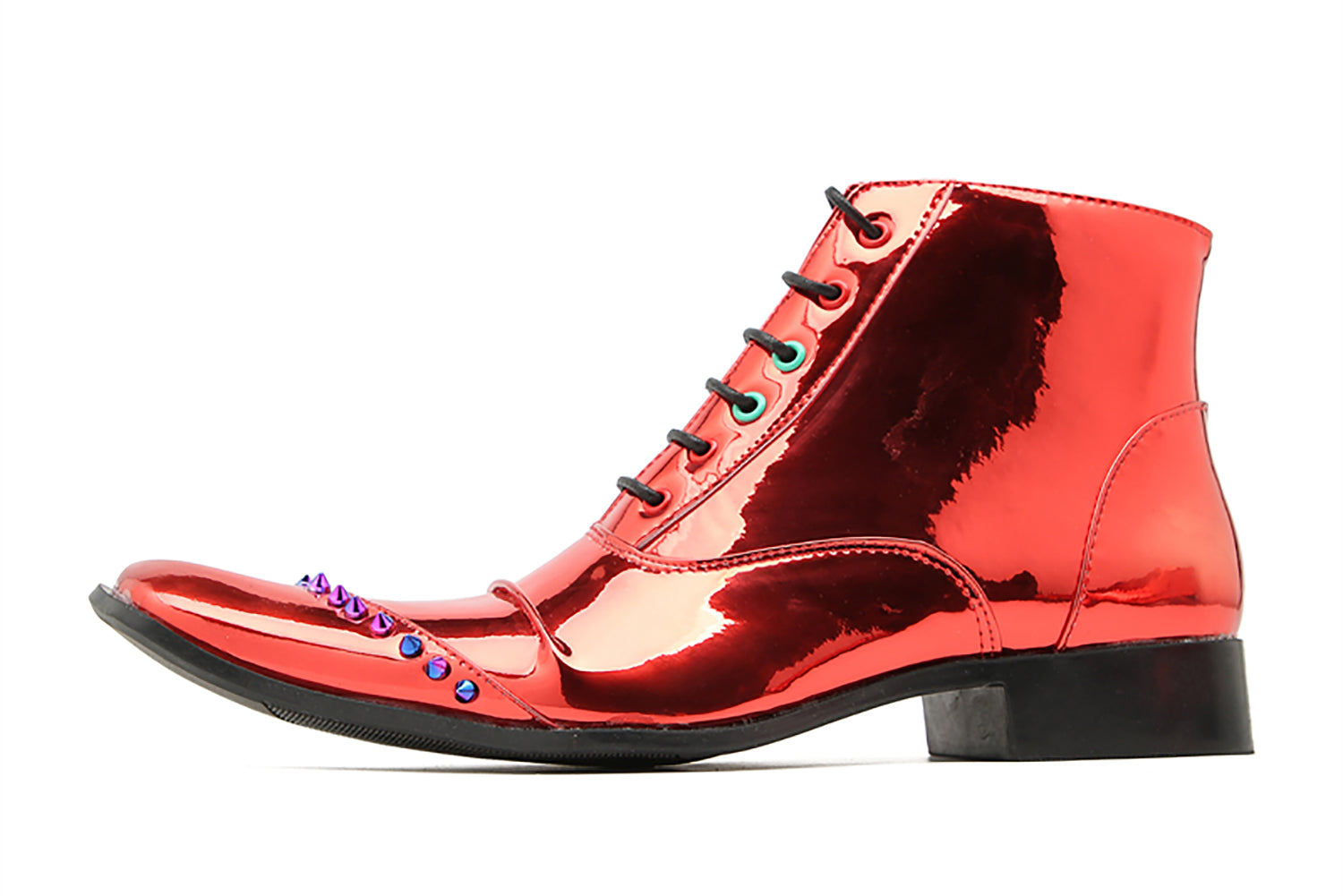 Botas occidentales con remaches de moda para hombre