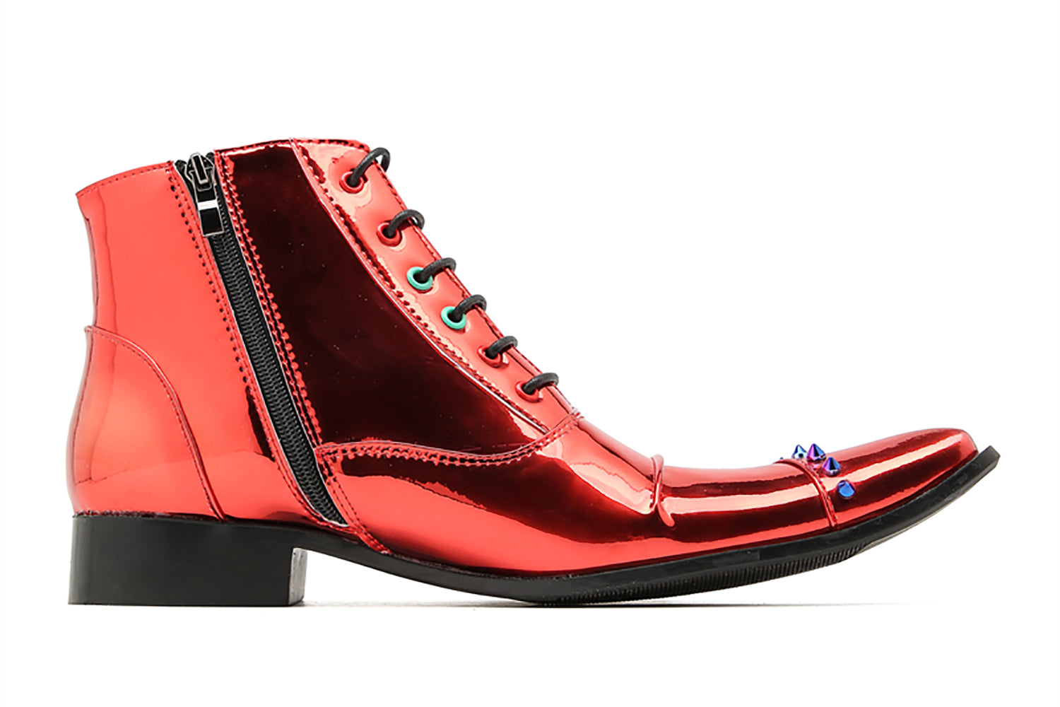 Botas occidentales con remaches de moda para hombre