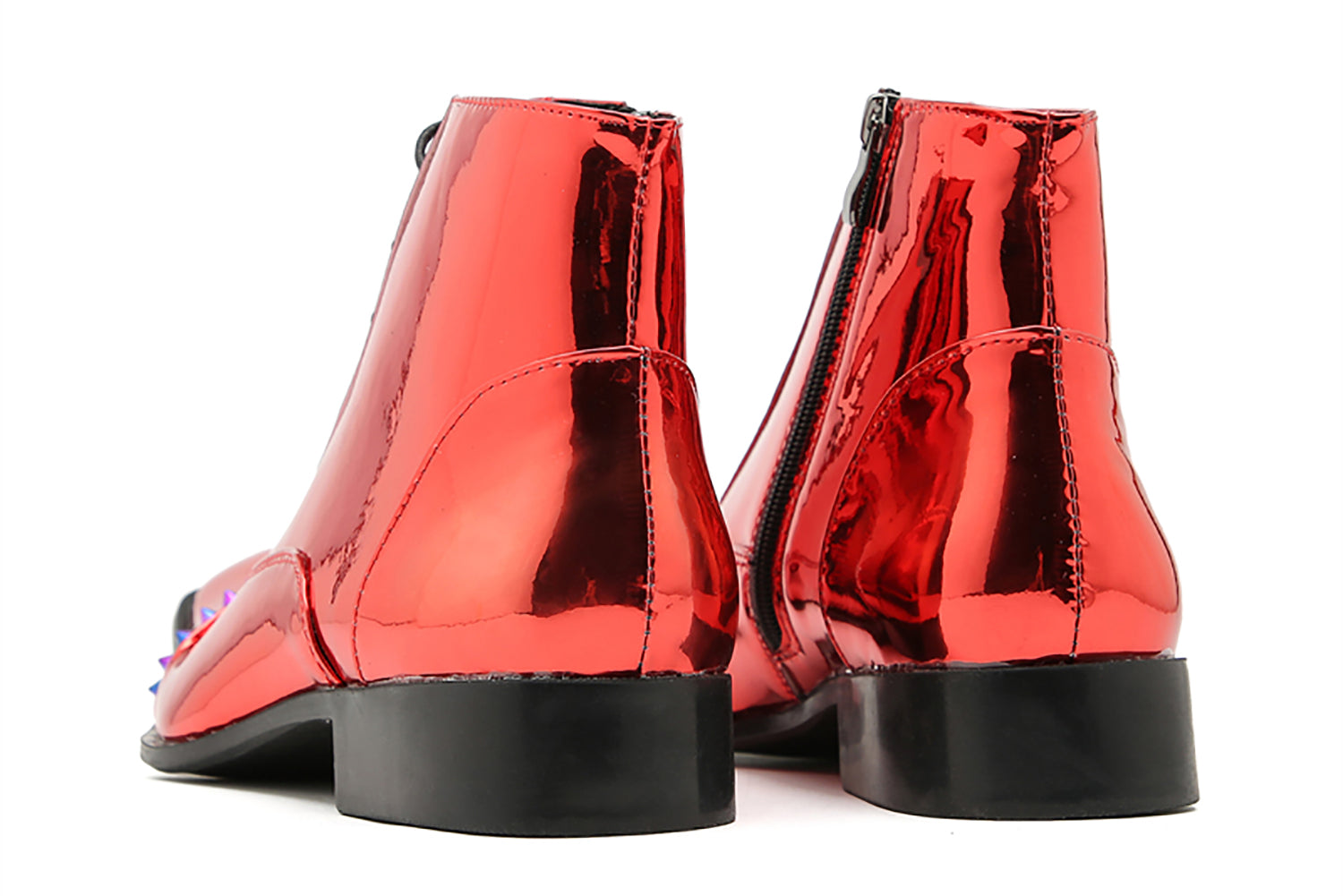 Botas occidentales con remaches de moda para hombre