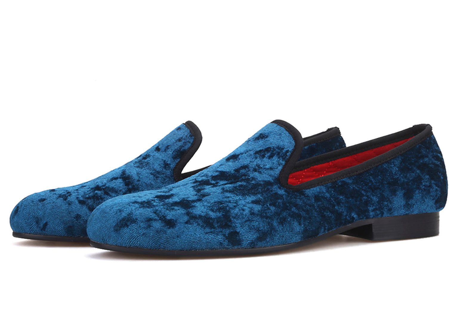 Mens Velvet Penny Loafers Slip On Shoes