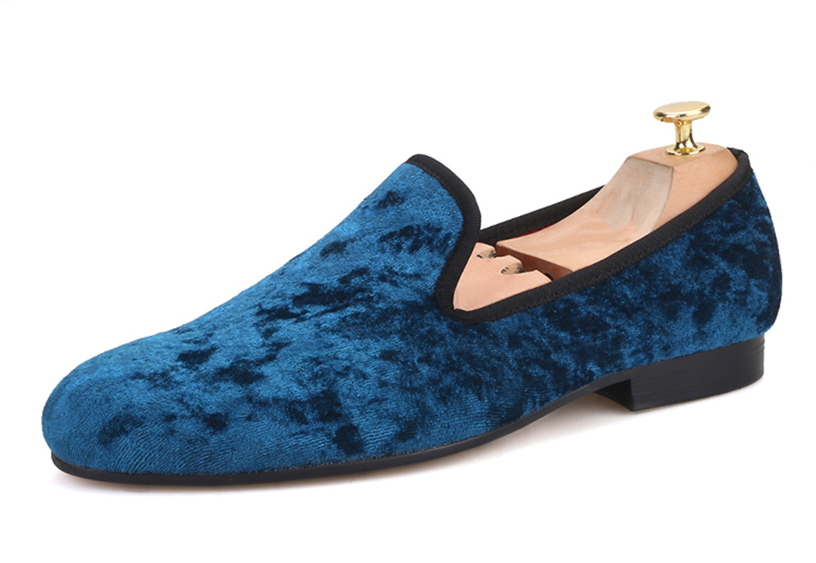 Mens Velvet Penny Loafers Slip On Shoes
