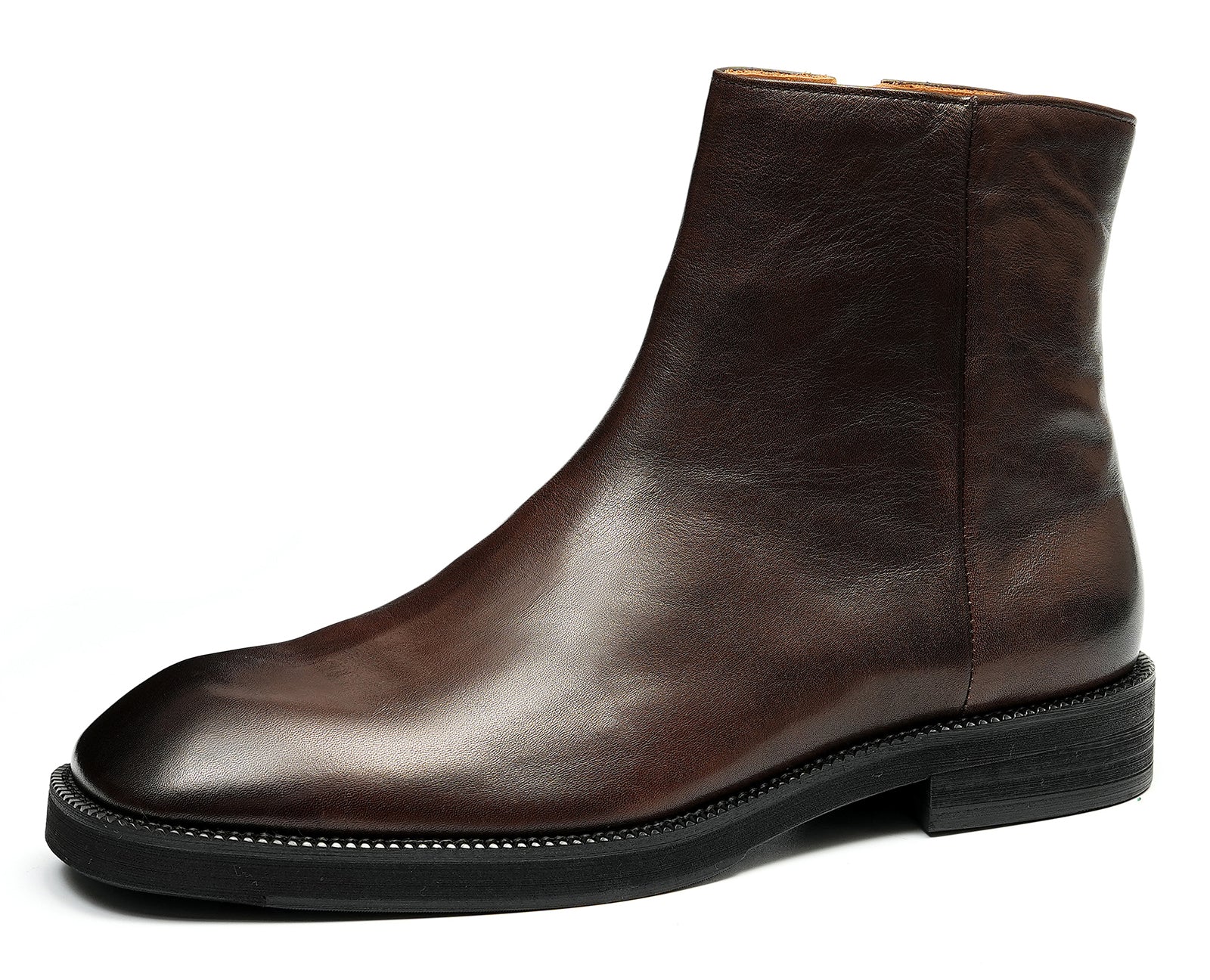 Botas Chelsea con cremallera de vestir hechas a mano para hombre