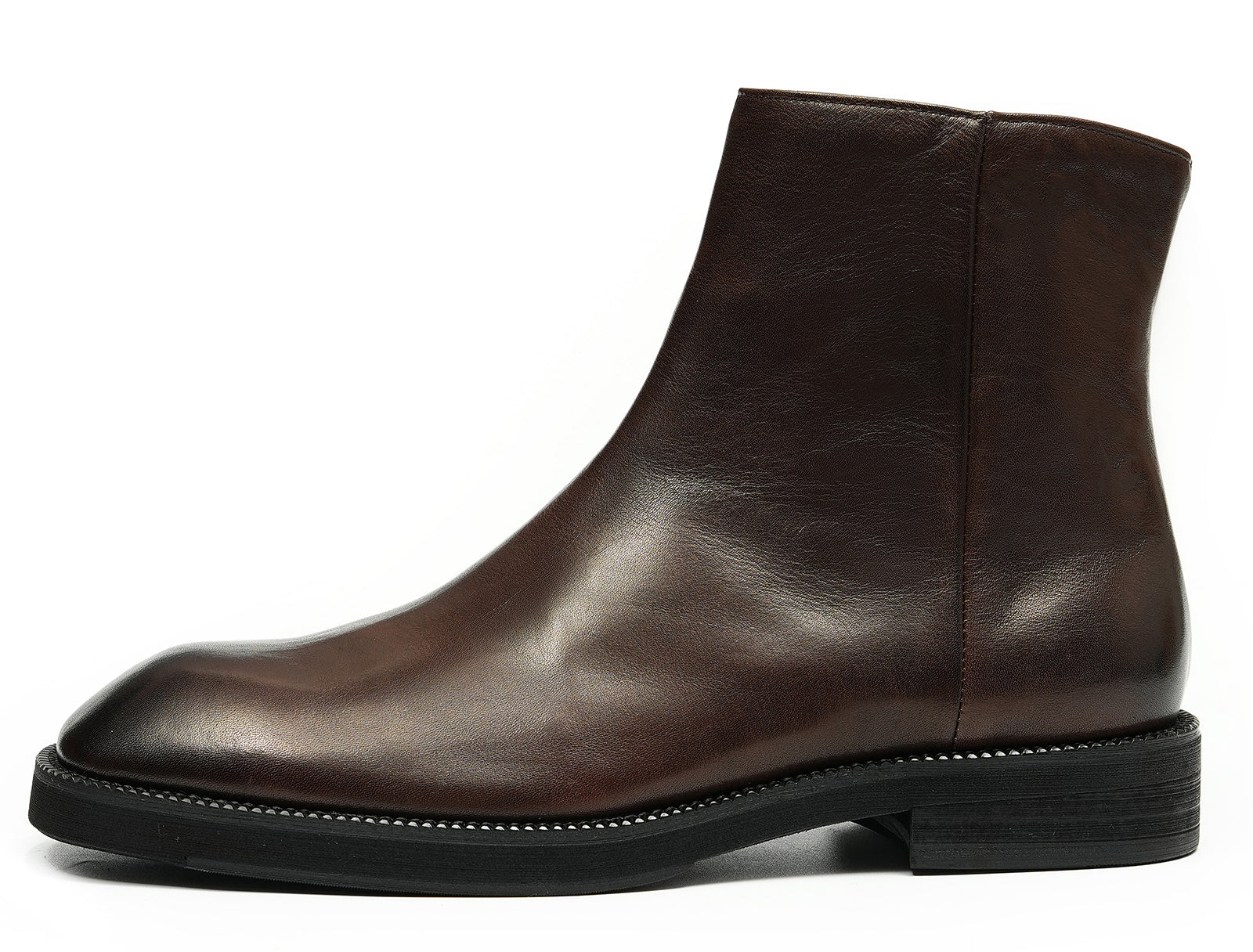 Botas Chelsea con cremallera de vestir hechas a mano para hombre