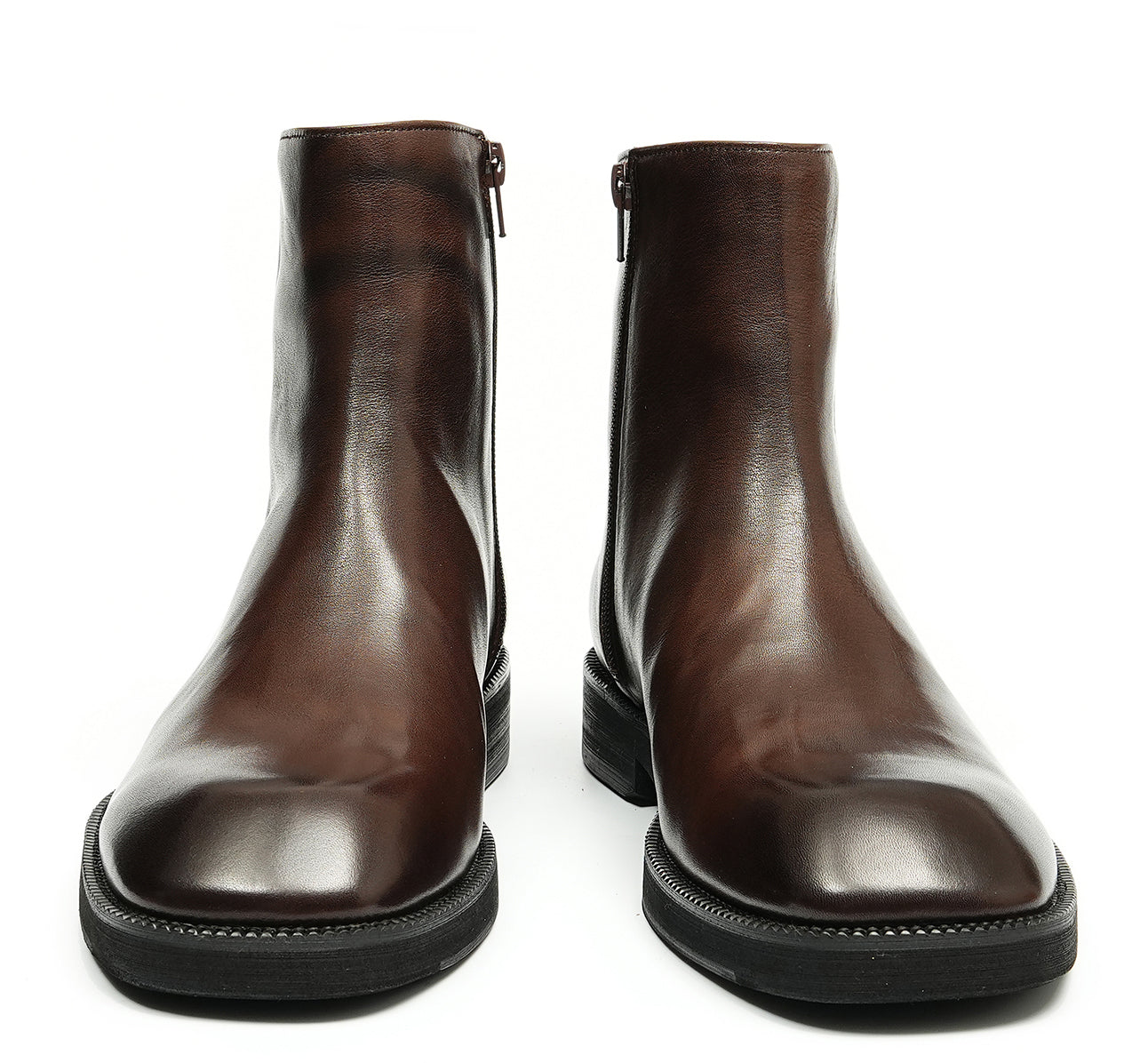Botas Chelsea con cremallera de vestir hechas a mano para hombre