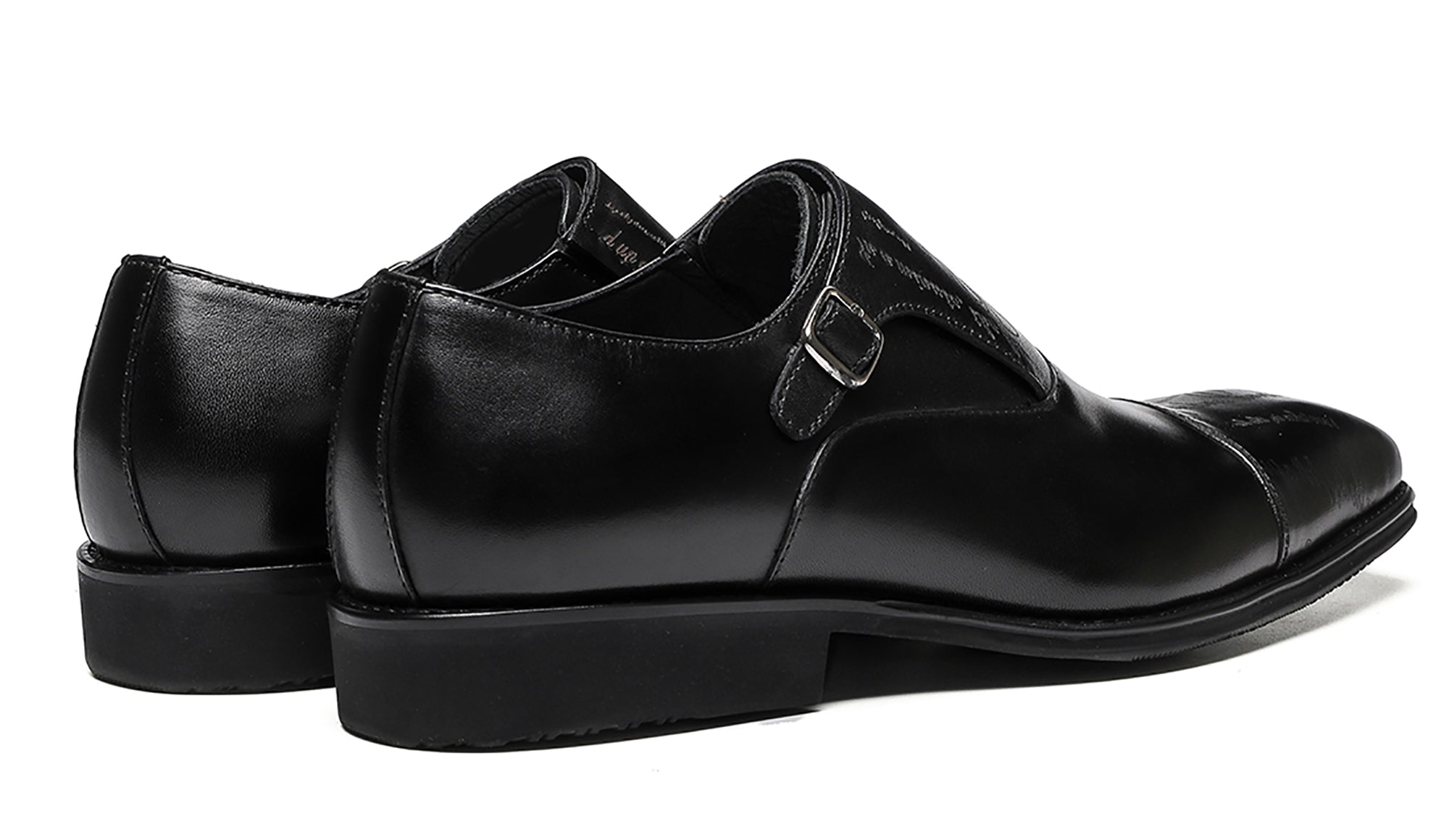 Men's Tuxedo Single Buckle Monk Strap Loafers