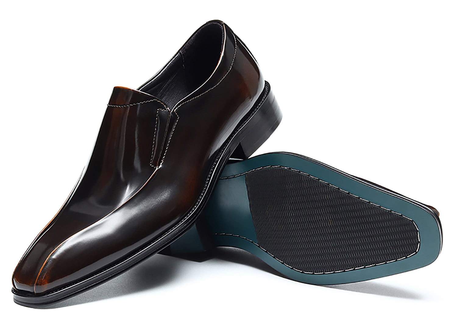 Mocasín Penny informal con punta lisa para hombre
