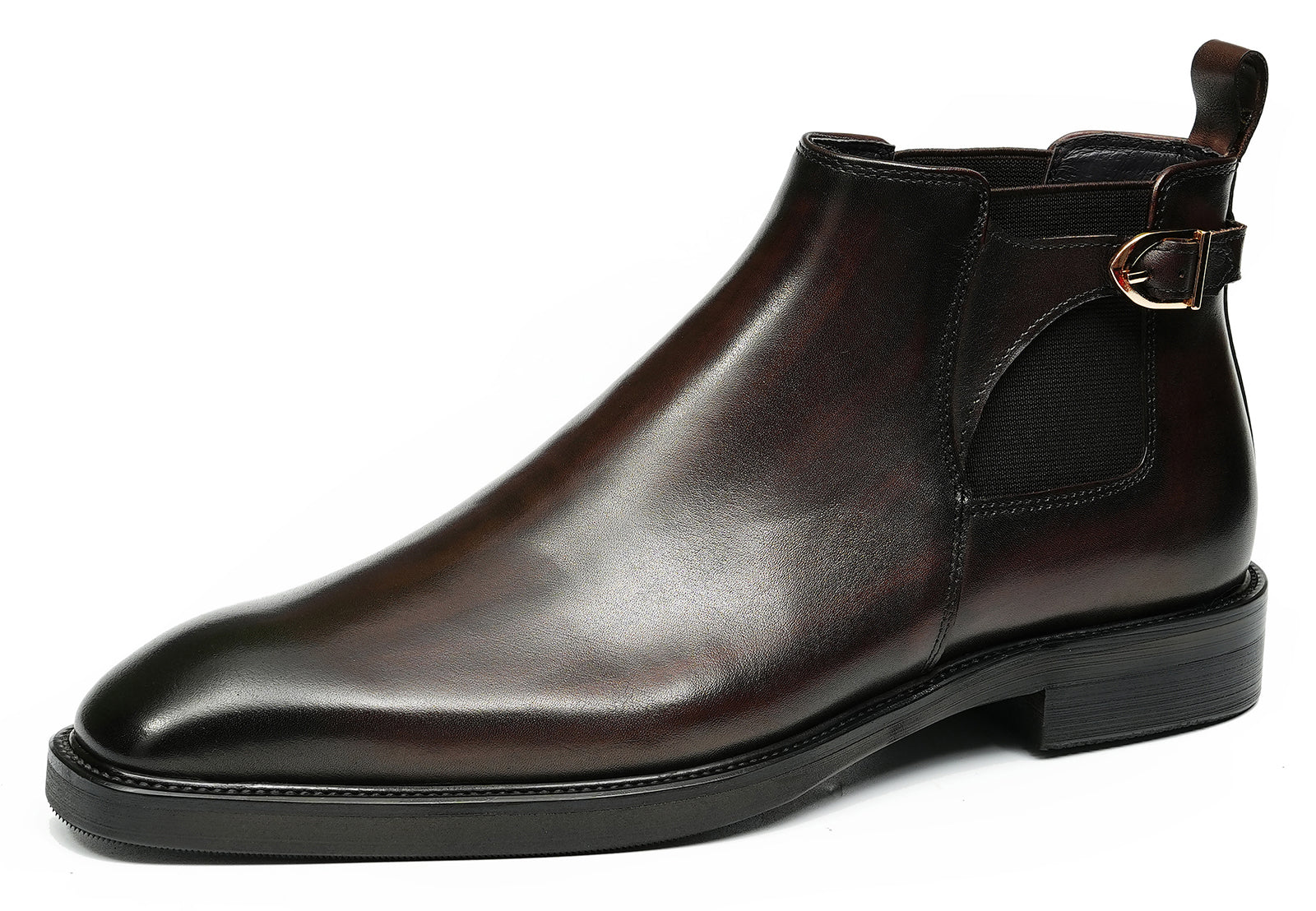 Men's Handmade Formal Buckle Chelsea Boots
