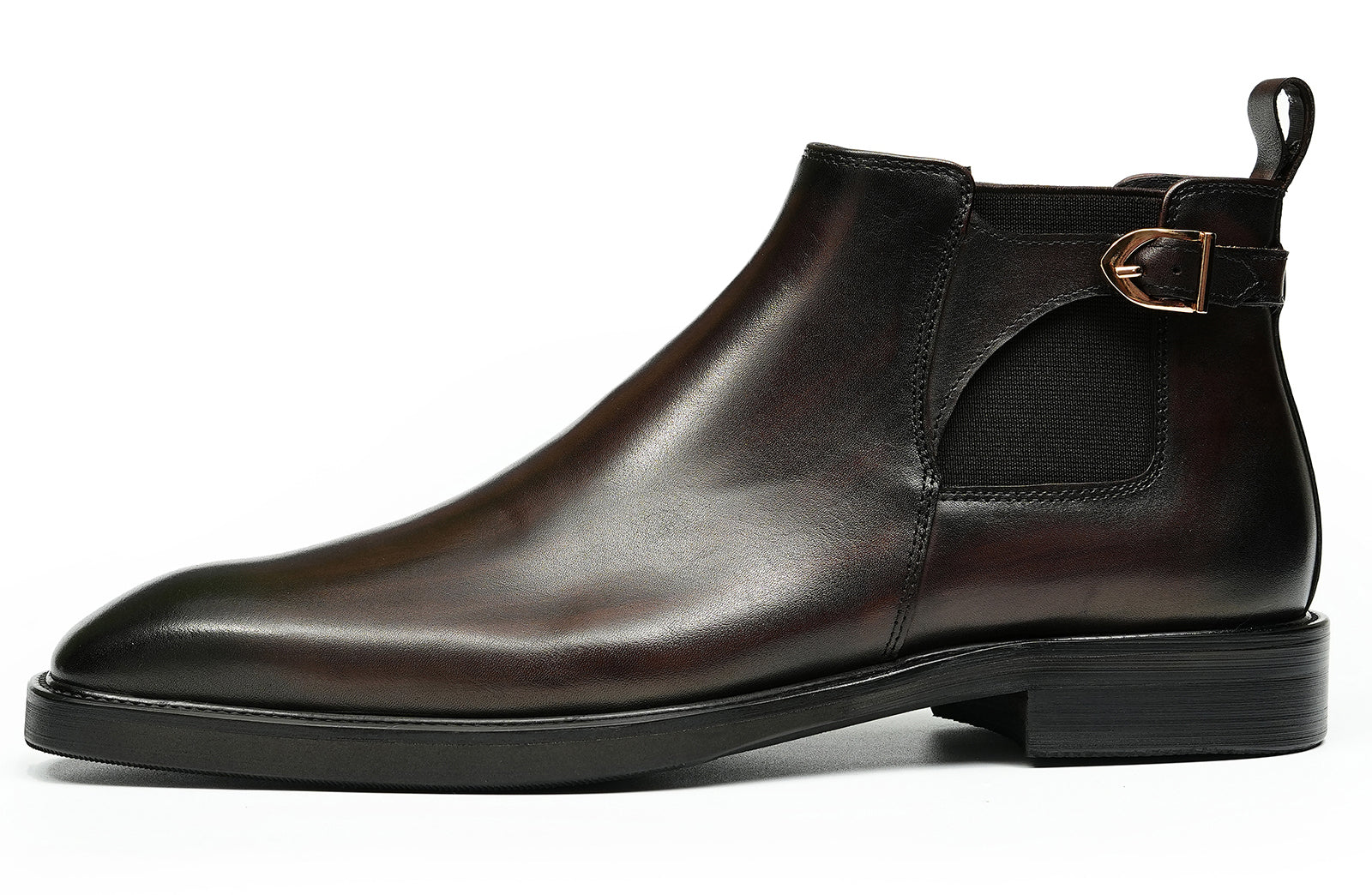 Men's Handmade Formal Buckle Chelsea Boots