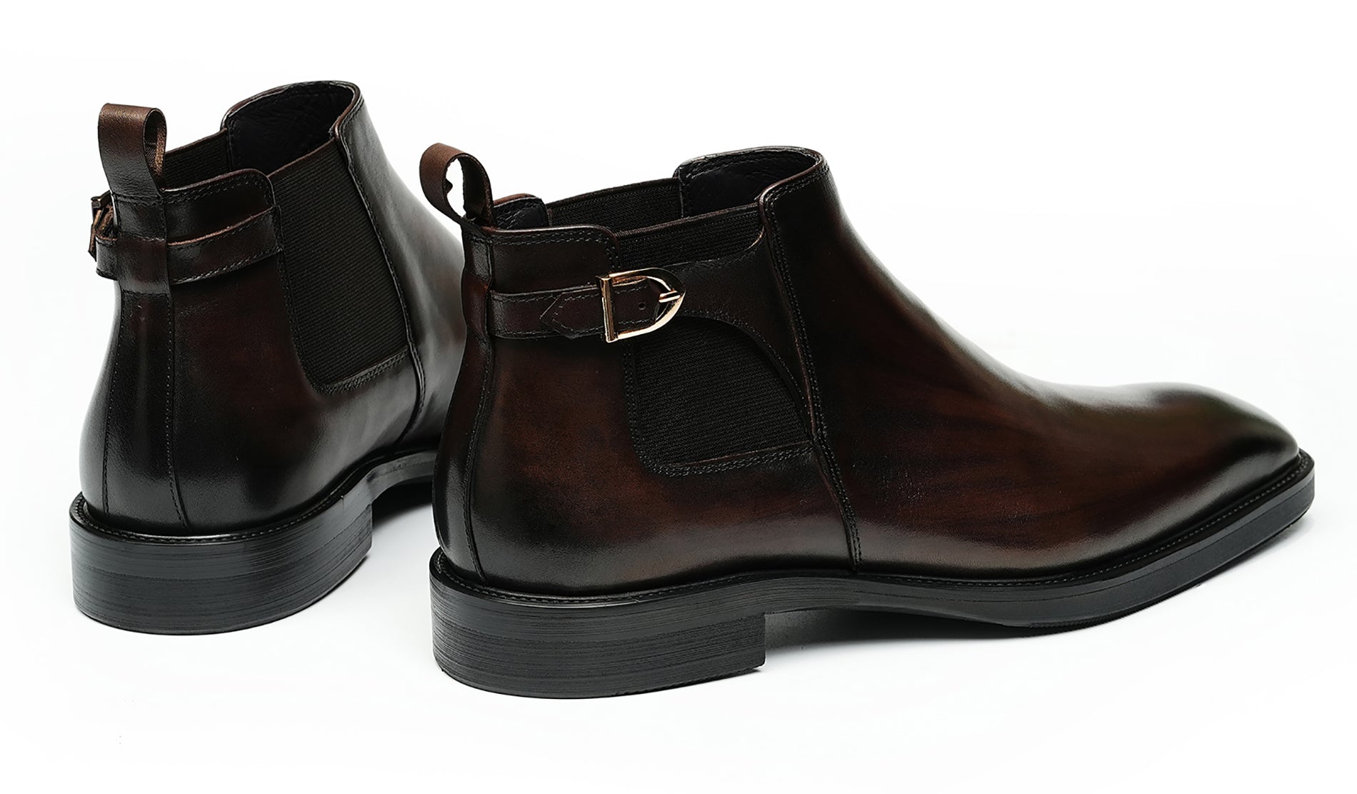 Men's Handmade Formal Buckle Chelsea Boots