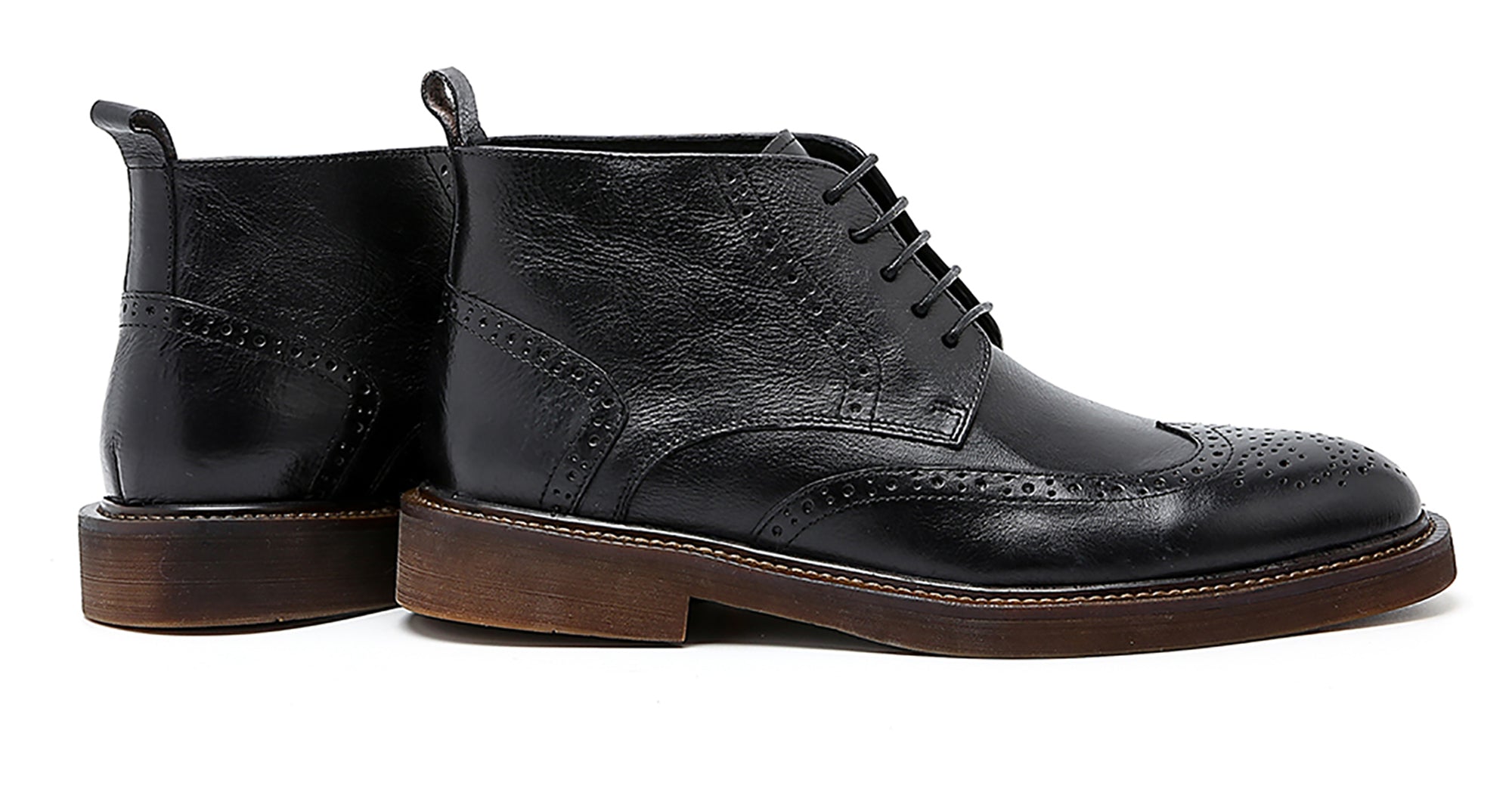 Men's Dress Longwing Brogues Oxford Boots