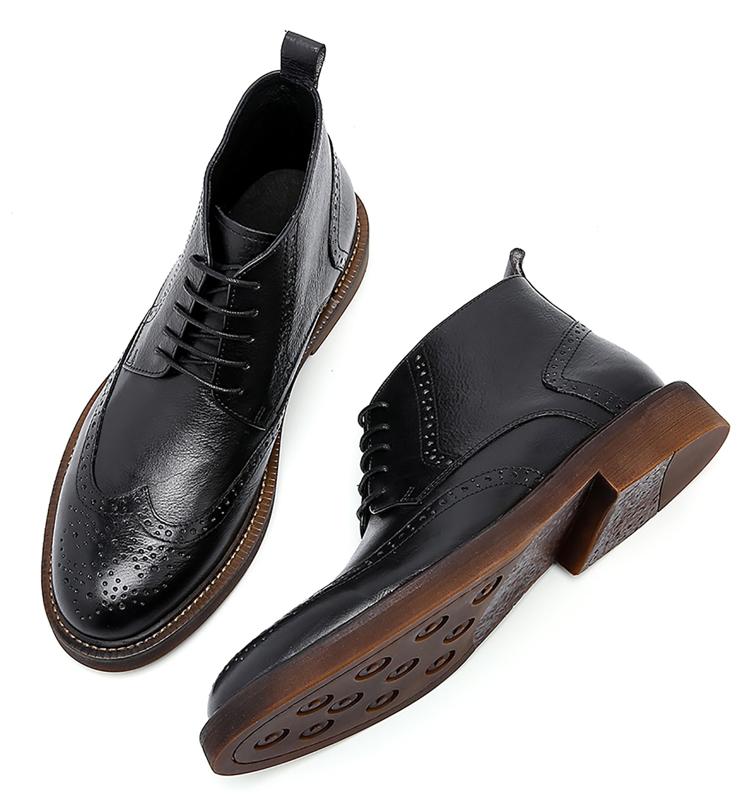 Men's Dress Longwing Brogues Oxford Boots