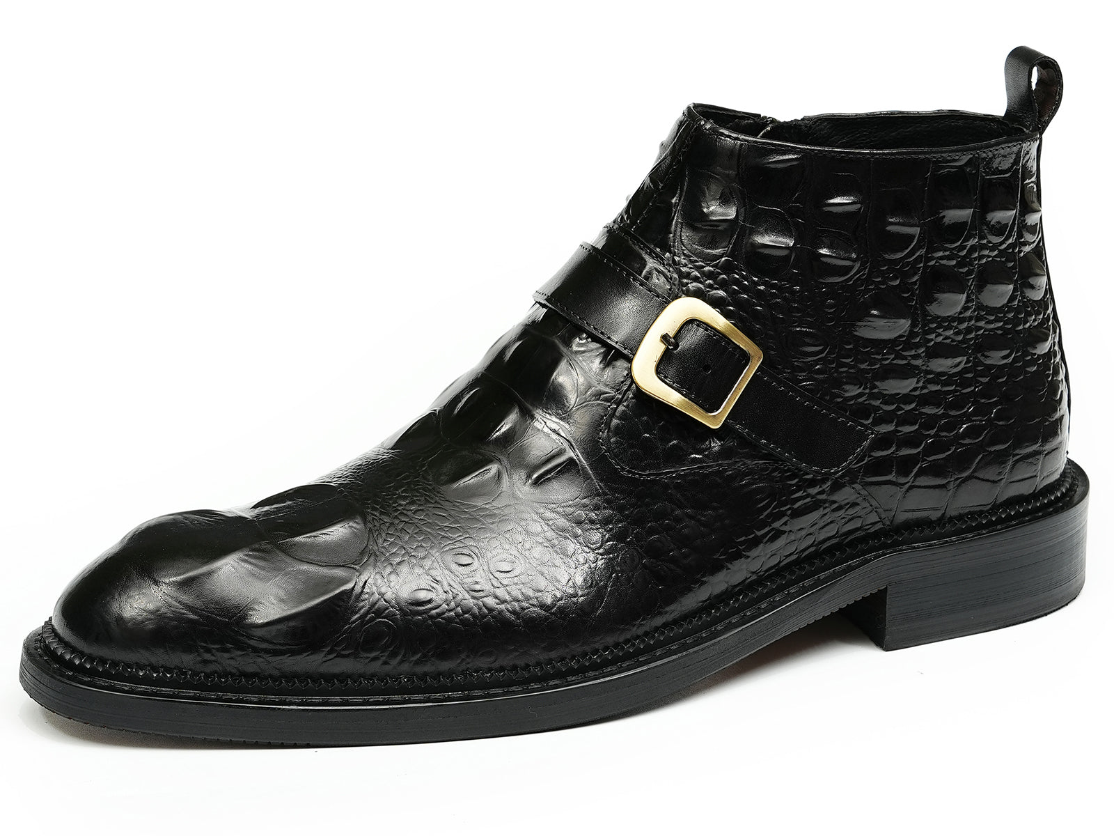 Men's Fashion Handmade Buckle Dress Boots