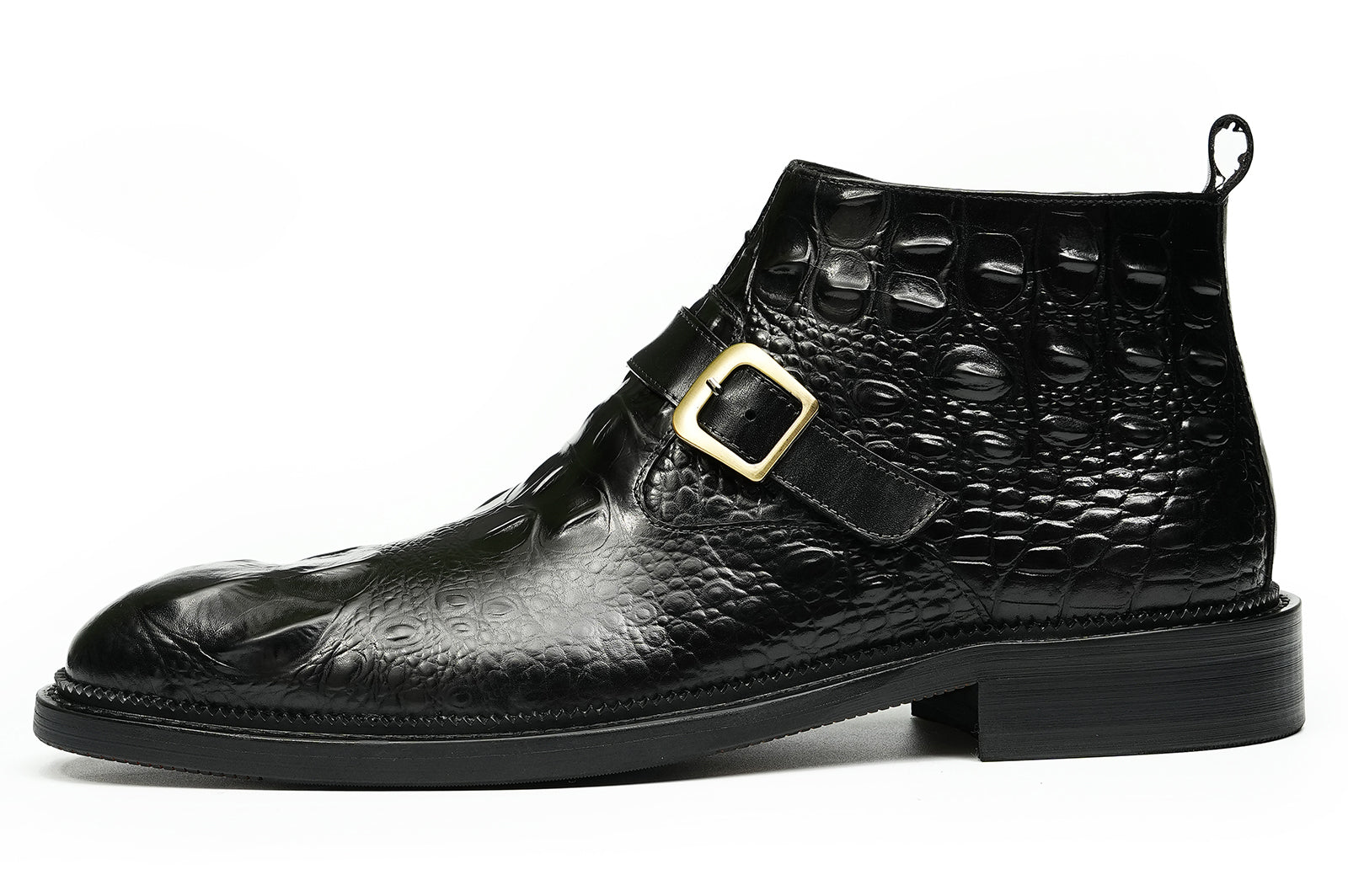 Men's Fashion Handmade Buckle Dress Boots