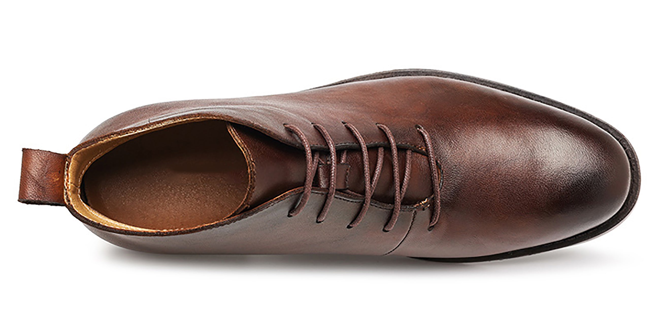 Men's Genuine Handmade Plain Toe Chukka Derby Boots