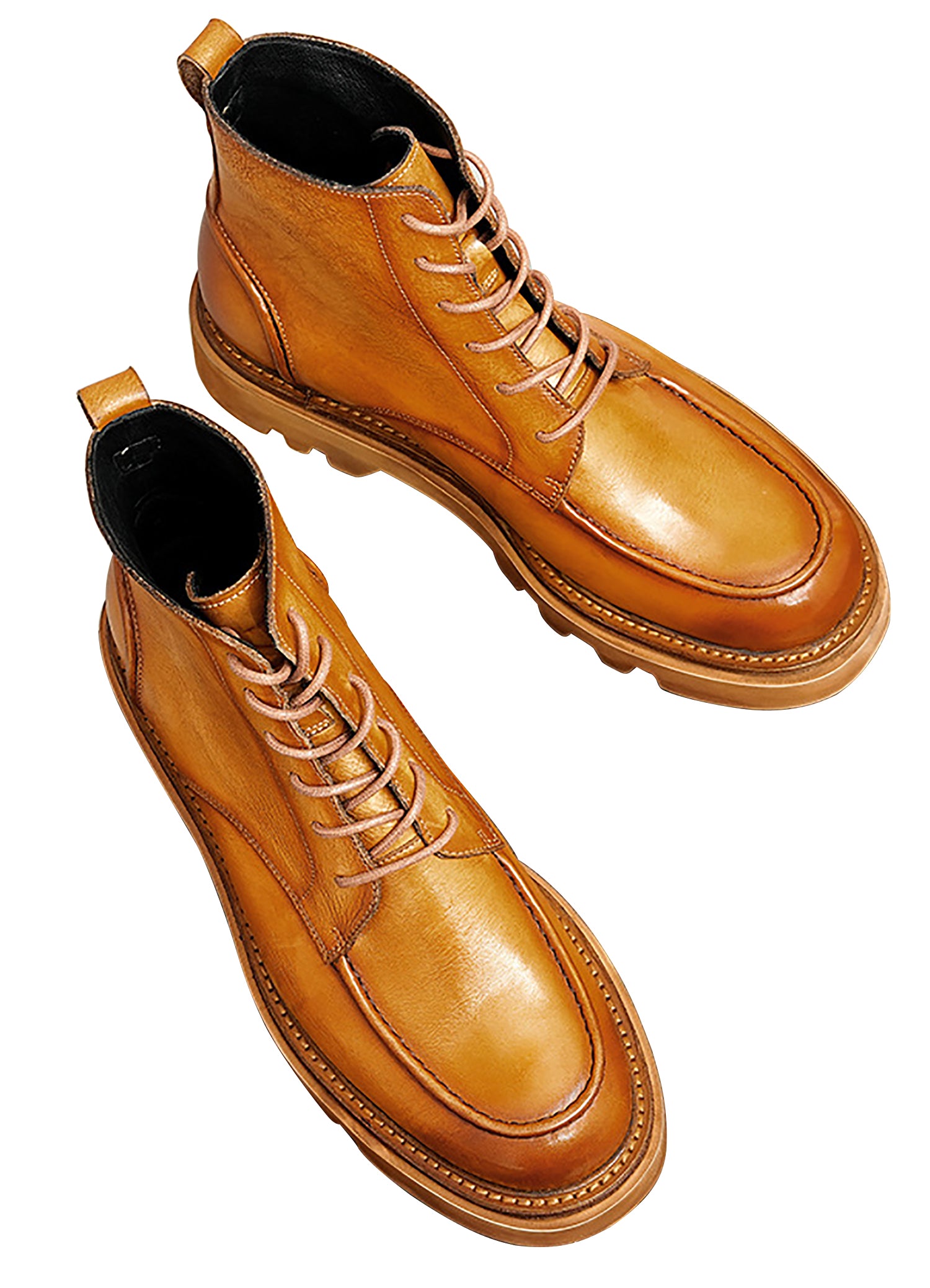 Men's Washed Crafted Soft Leather Oxfords Boots