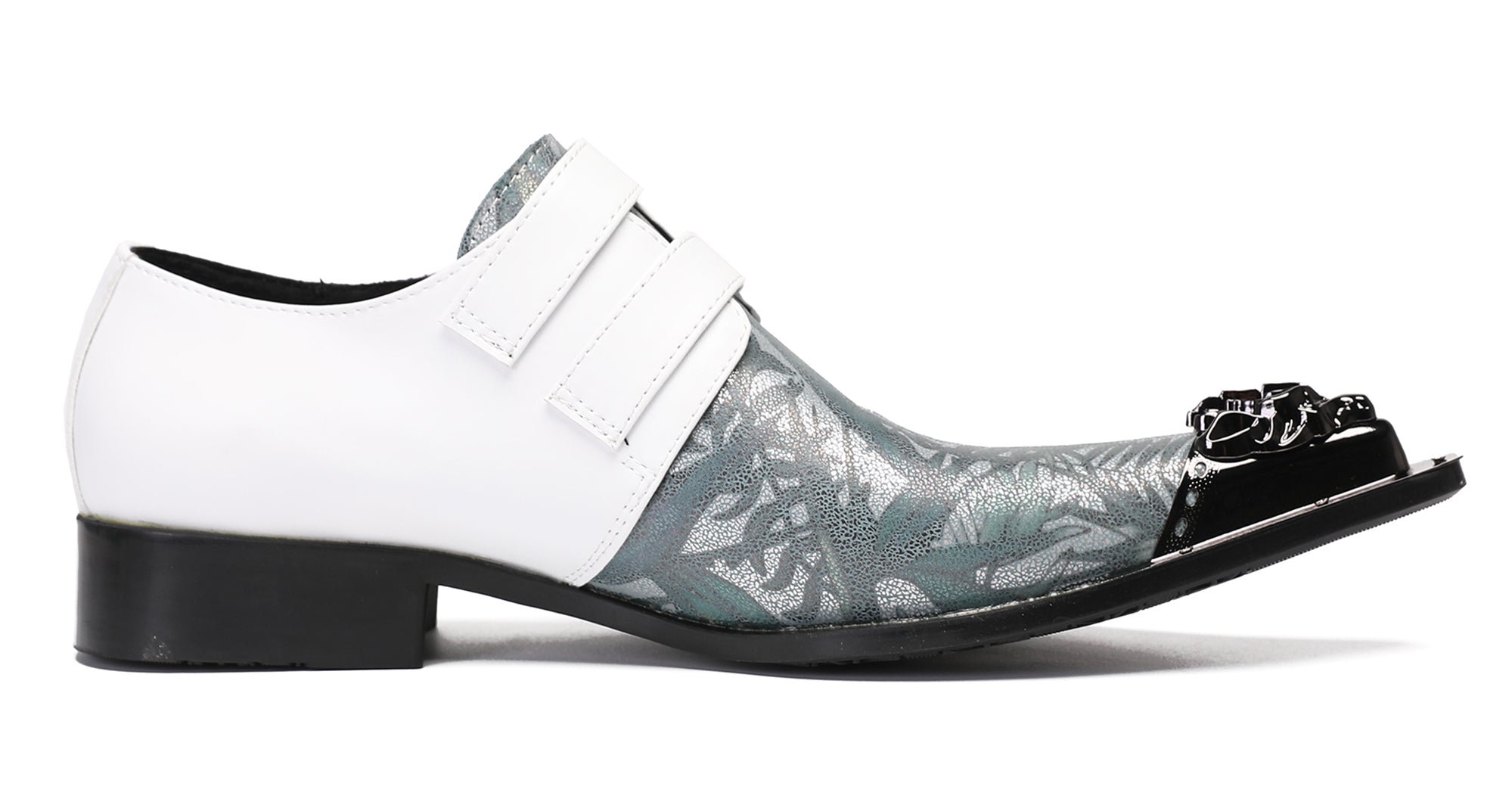 Mens Casual Dress Two Tone Western Loafers