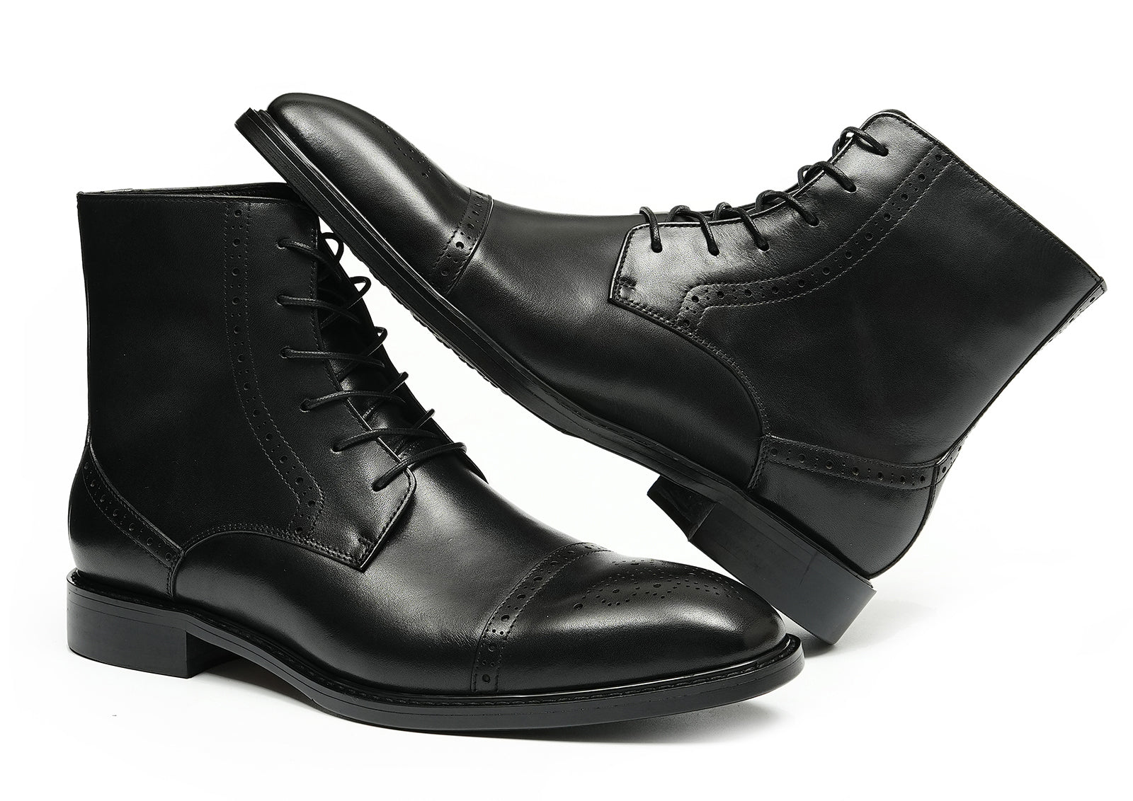 Men's Handmade Dress Wingtips Brogues Oxfords Boots
