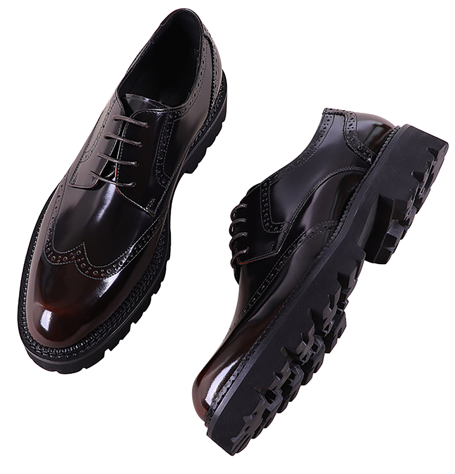 Men's Handmade Formal Wingtips Brogues Derby