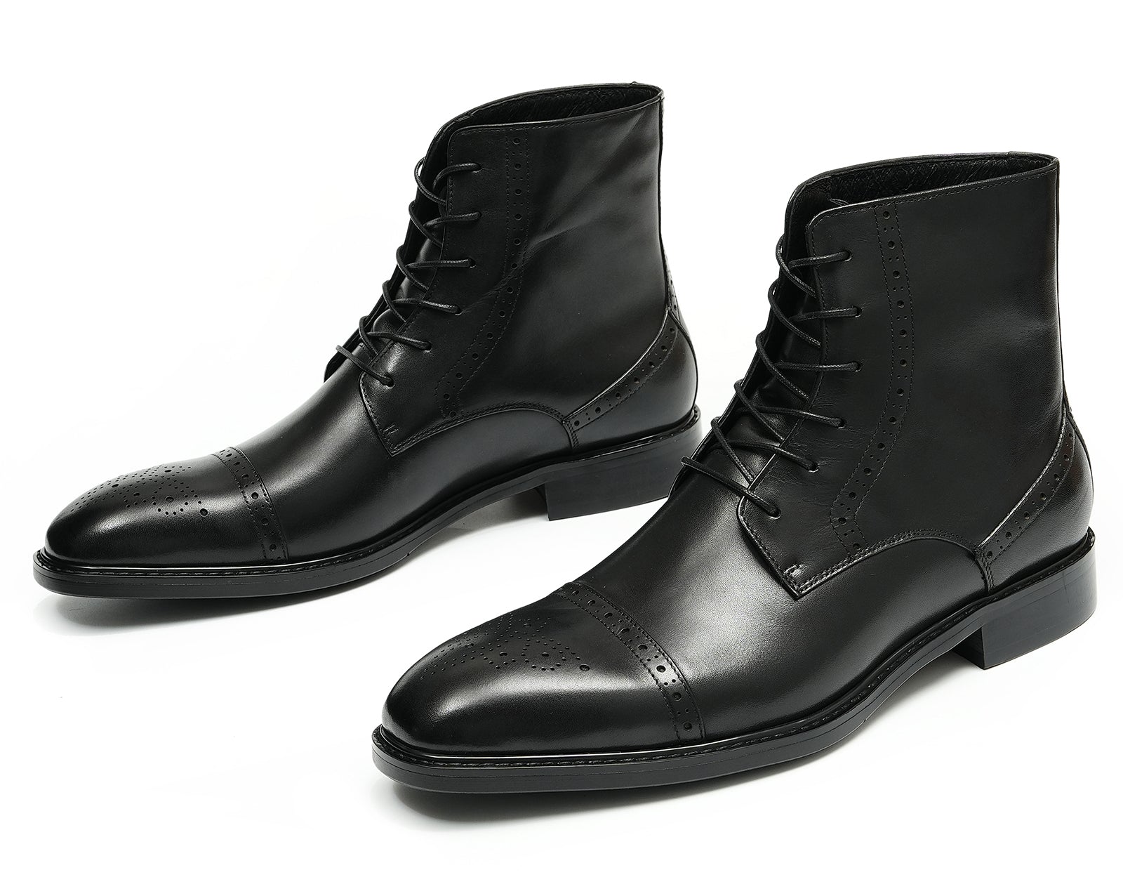Men's Handmade Dress Wingtips Brogues Oxfords Boots