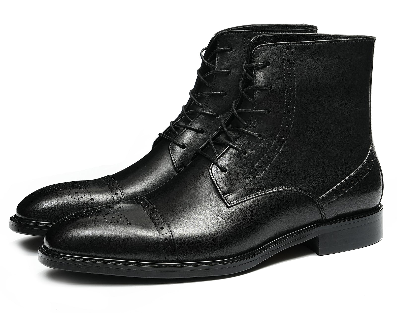 Men's Handmade Dress Wingtips Brogues Oxfords Boots