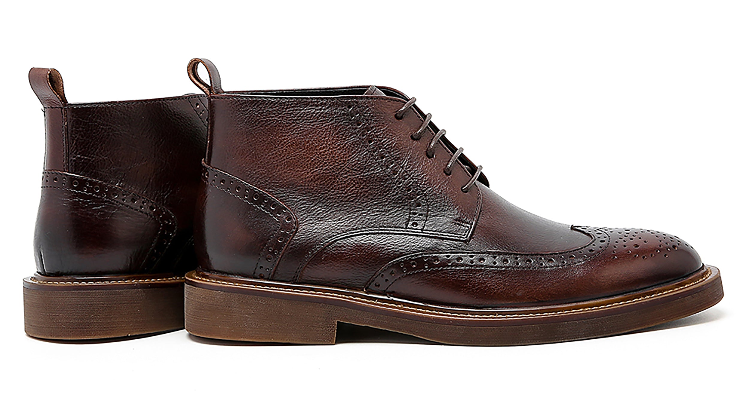 Men's Dress Longwing Brogues Oxford Boots